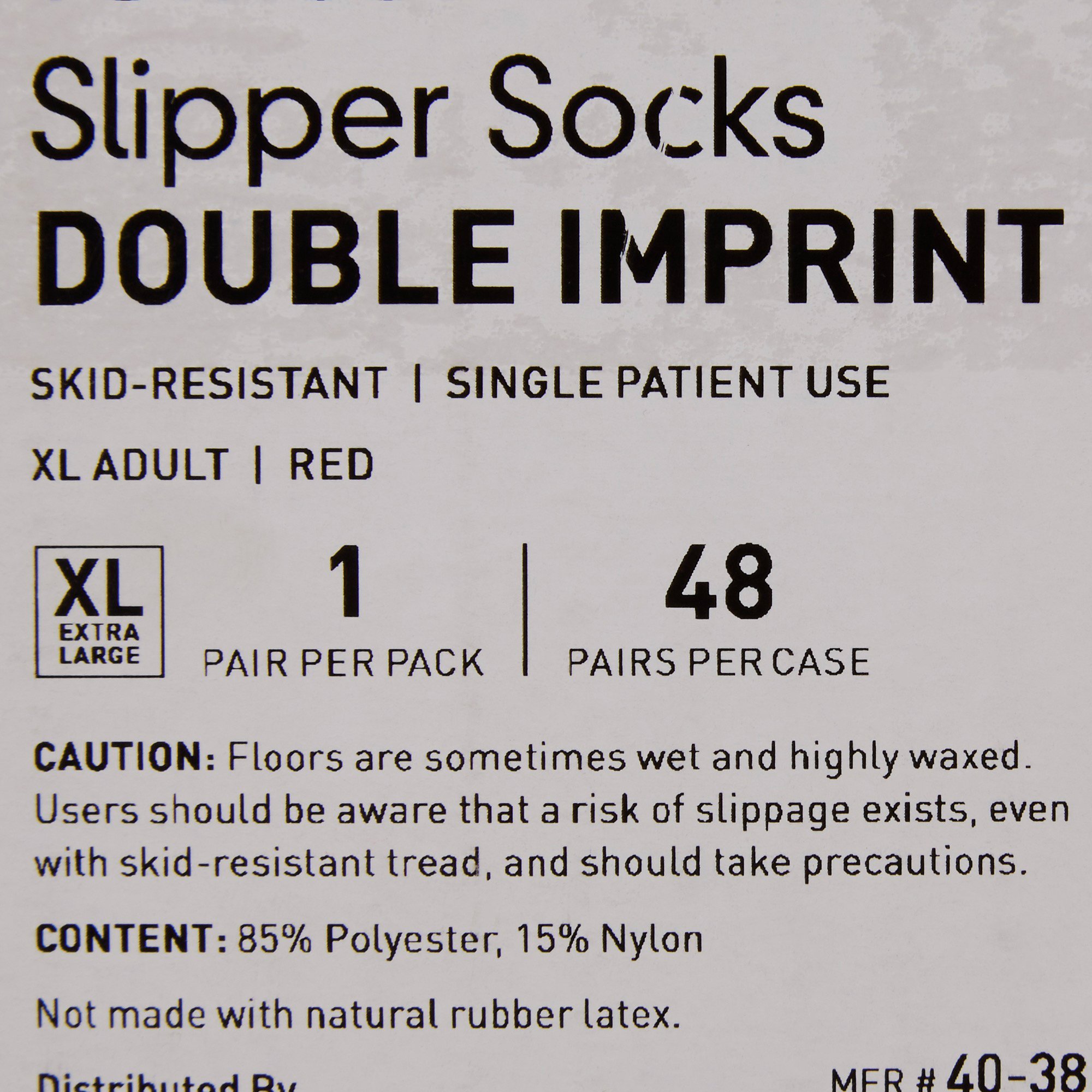 McKesson Terries™ Adult Slipper Socks, Extra Large - Image 4