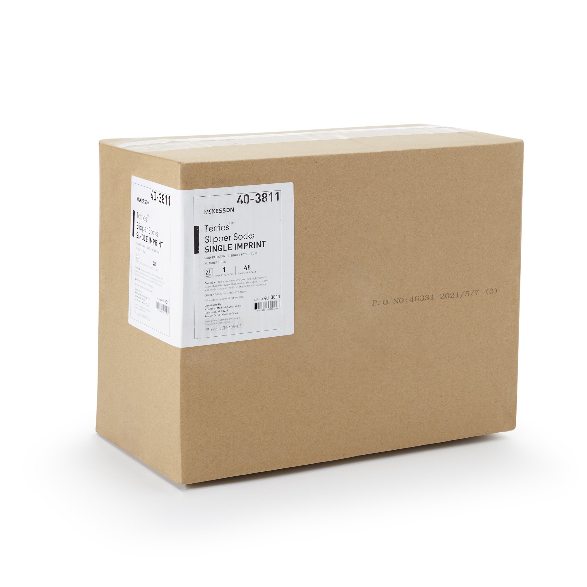 McKesson Terries™ Adult Slipper Socks, X-Large - Image 4