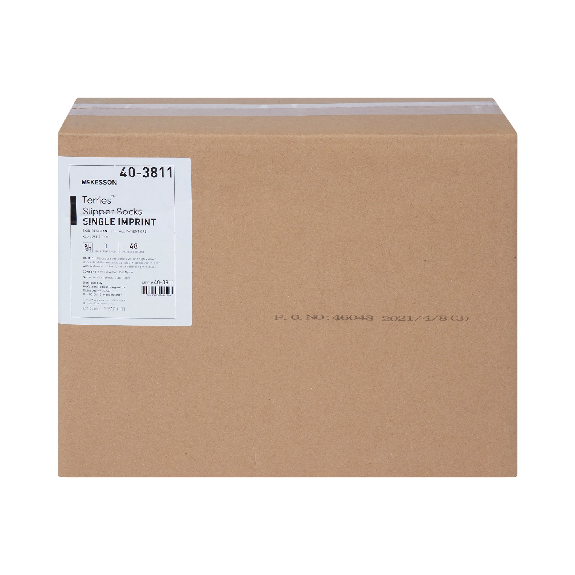 McKesson Terries™ Adult Slipper Socks, X-Large - Image 5