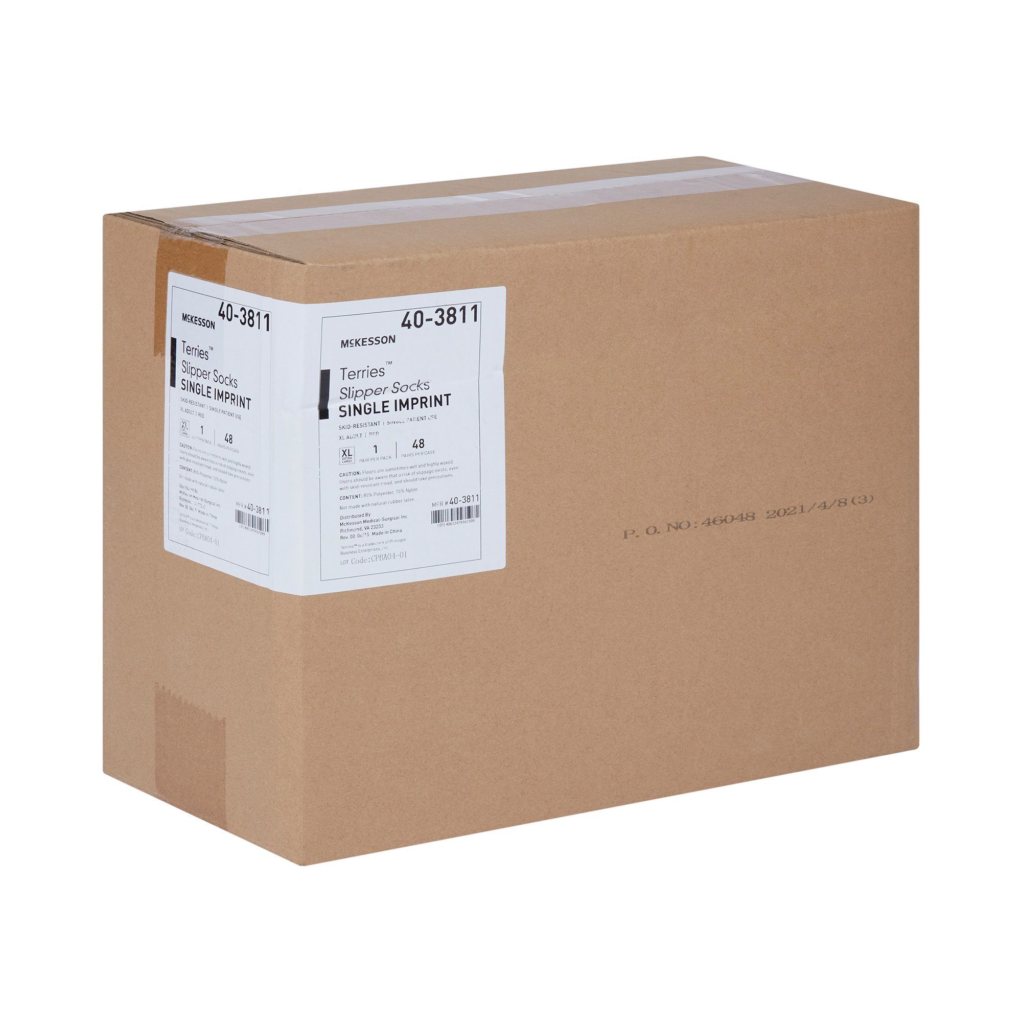 McKesson Terries™ Adult Slipper Socks, X-Large - Image 6