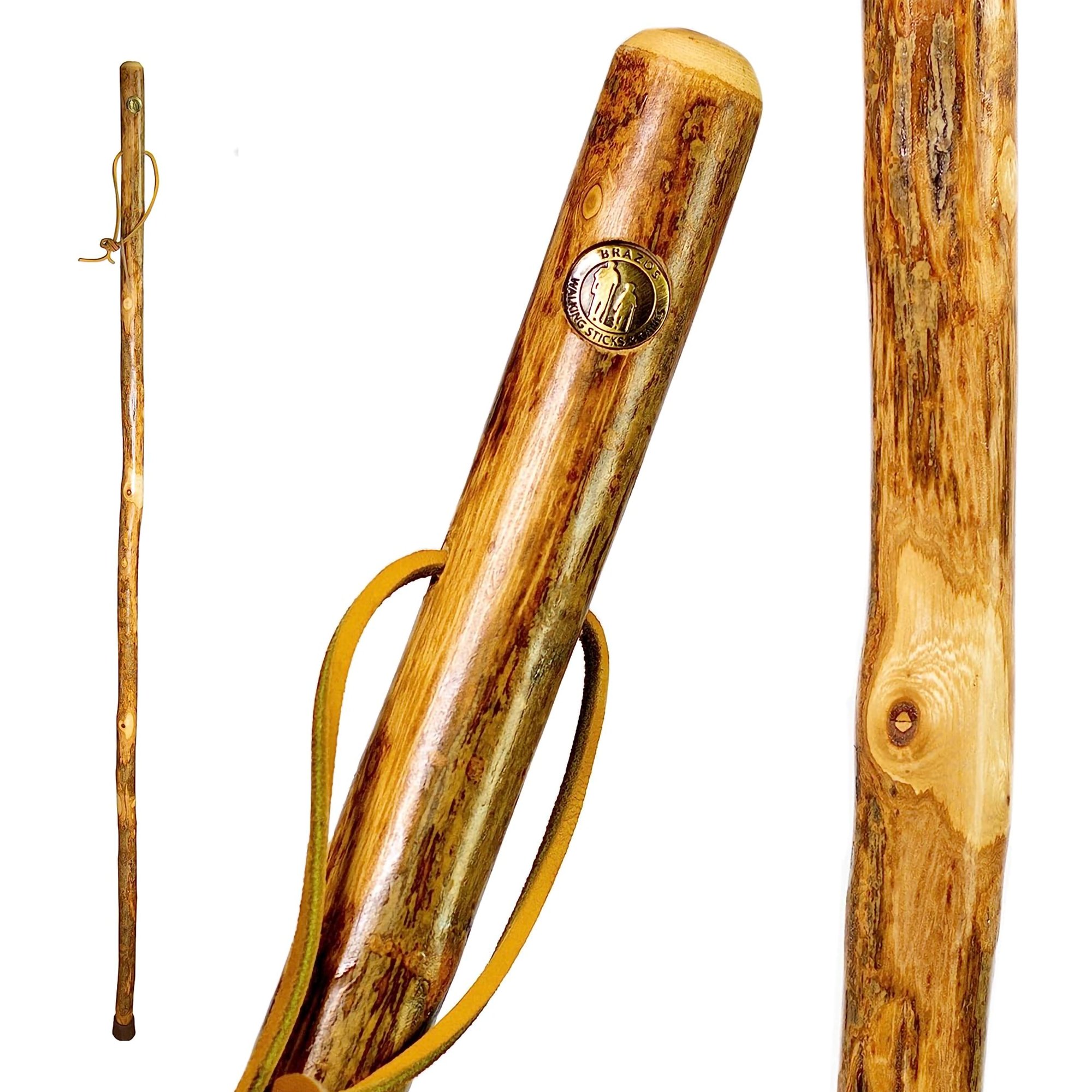 Brazos™ Assorted Hardwood Rustic Walking Stick, 41-Inch - Image 4