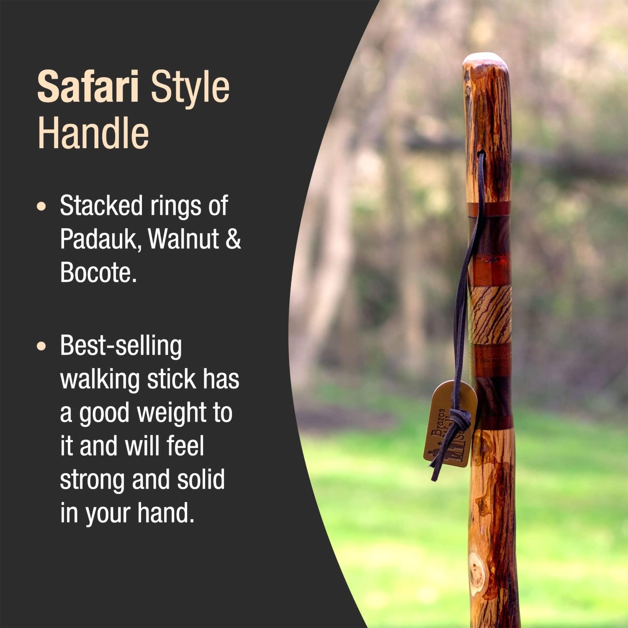 Brazos™ Free Form Safari Walking Stick, 55-Inch Height - Image 6