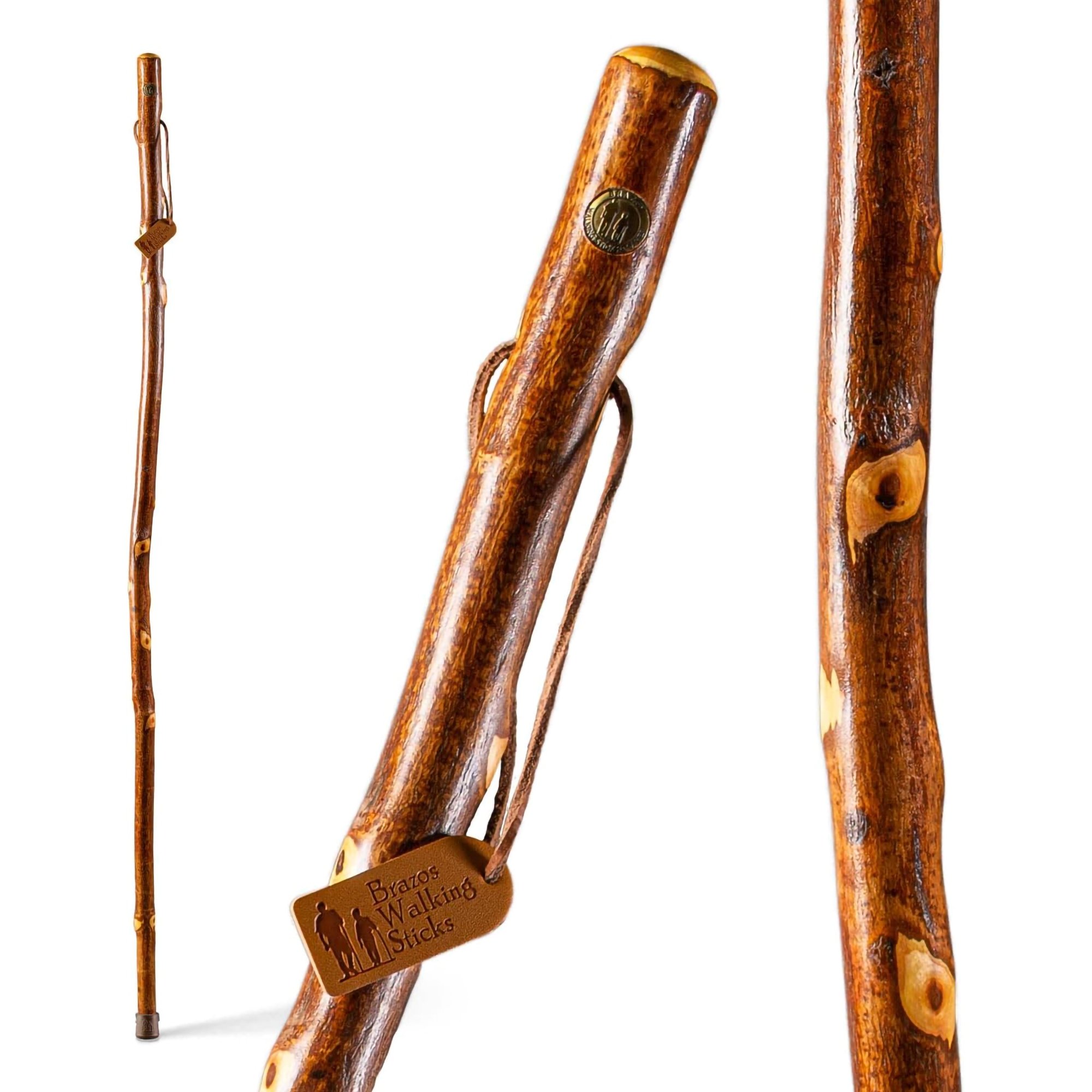 Brazos™ Hawthorn Rustic Walking Stick, 55-Inch Height - Image 4