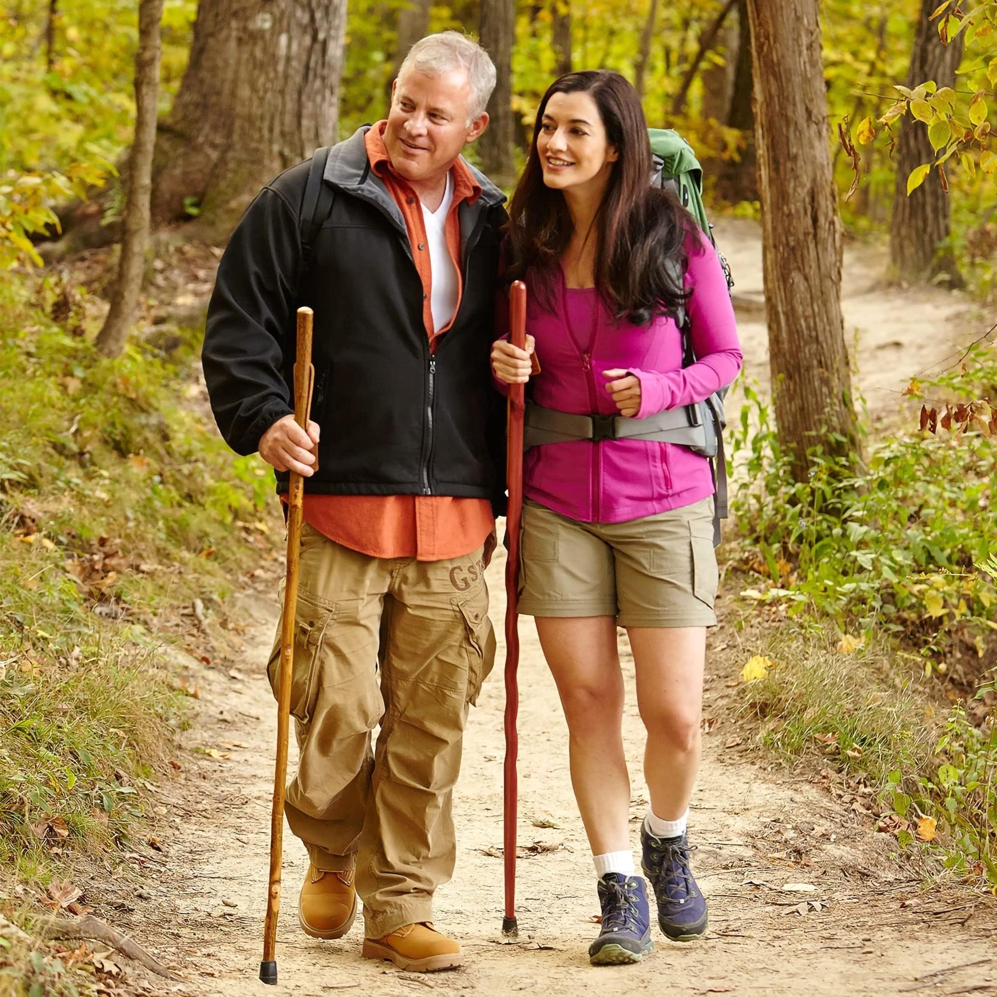 Brazos™ Hickory Rustic Walking Stick, 41-Inch Height - Image 5