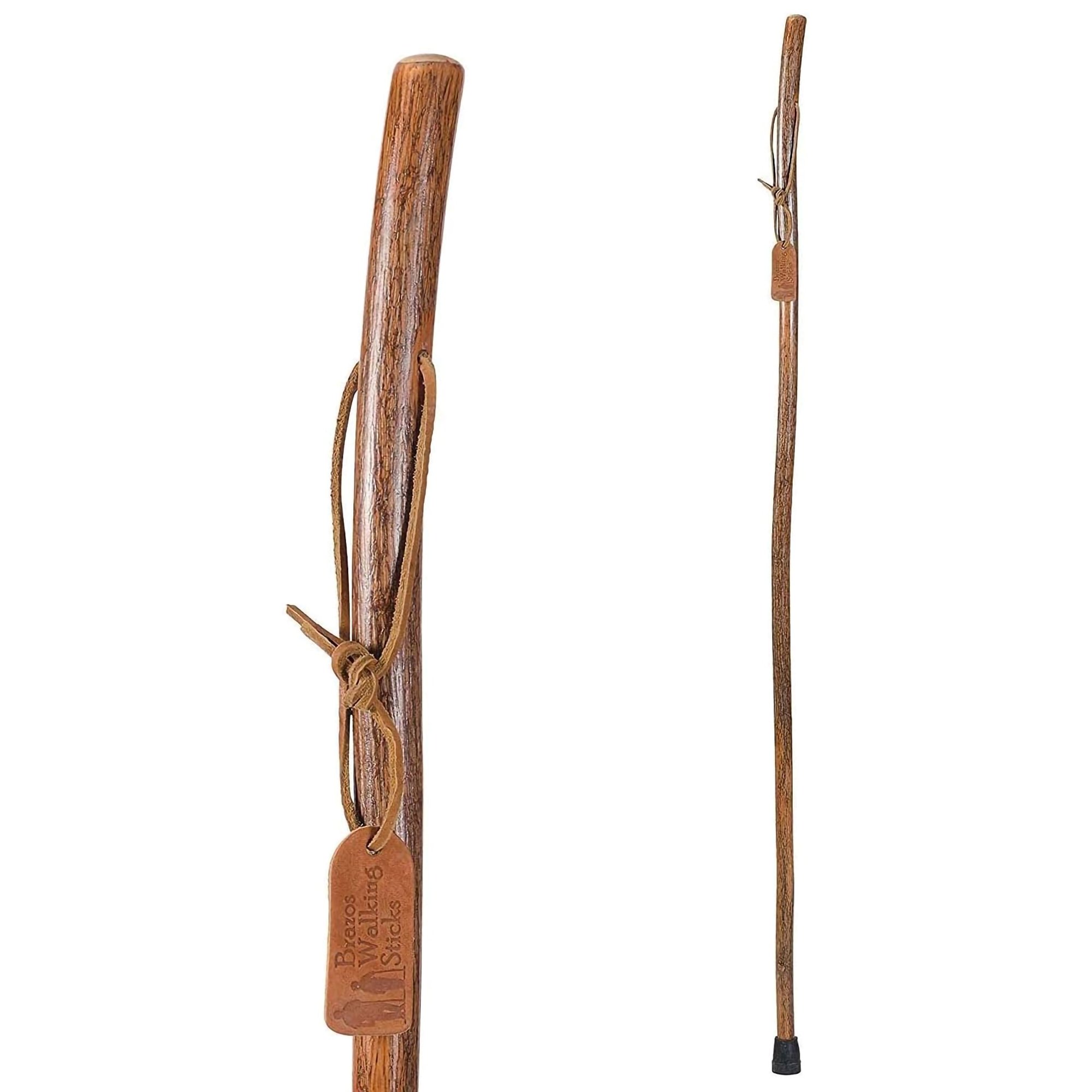Brazos™ Hickory Rustic Walking Stick, 58-Inch Height - Image 4