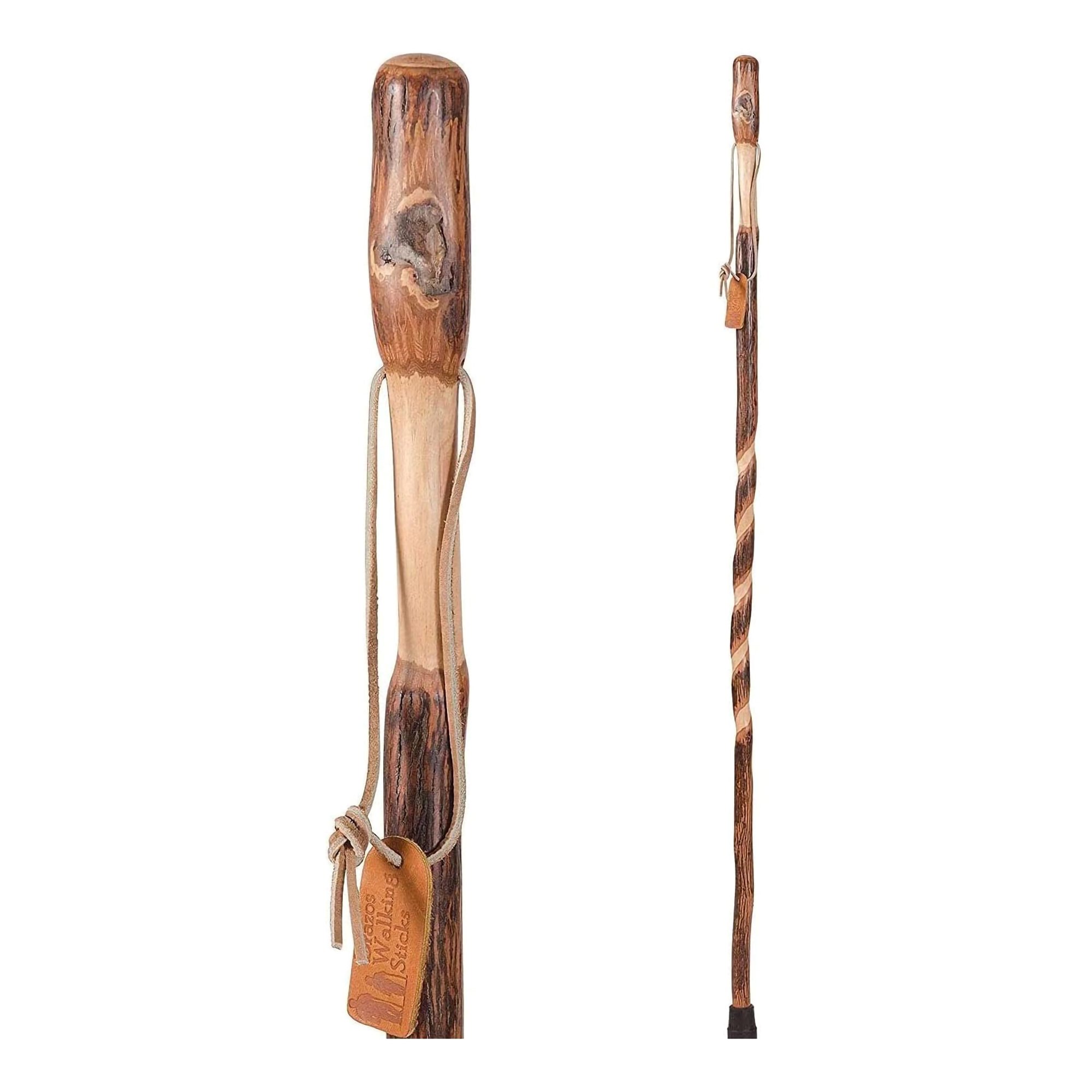 Brazos™ Iron Bamboo Rustic Walking Stick, 48 Inch Height, Red