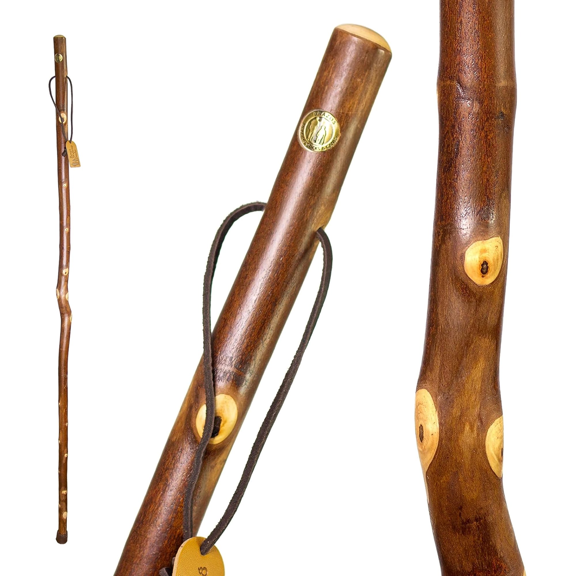 Brazos™ Maple Rustic Walking Stick, 55-Inch Height - Image 4