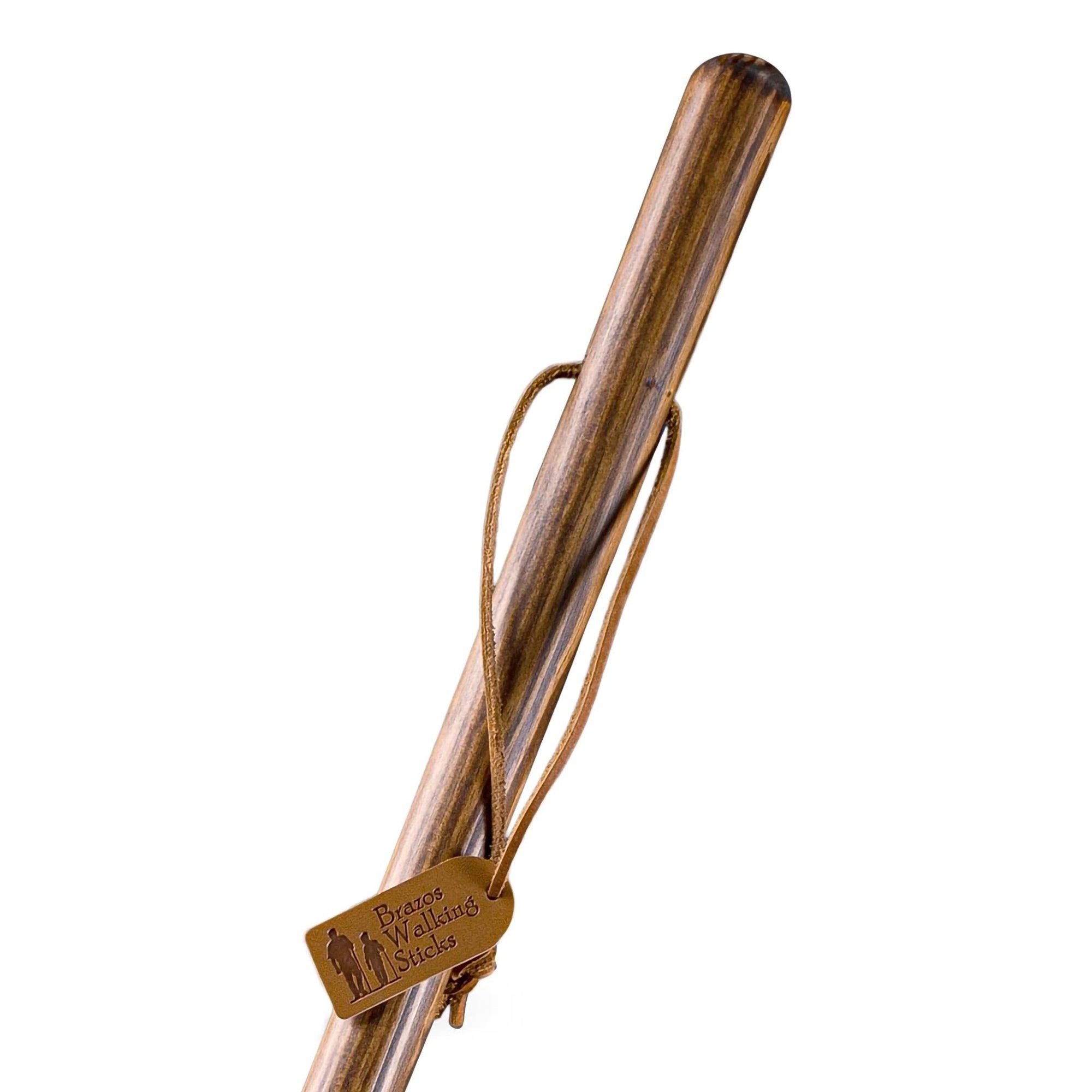 Brazos™ Traditional Straight Pine Handcrafted Walking Stick, 55-Inch, Brown - Image 2