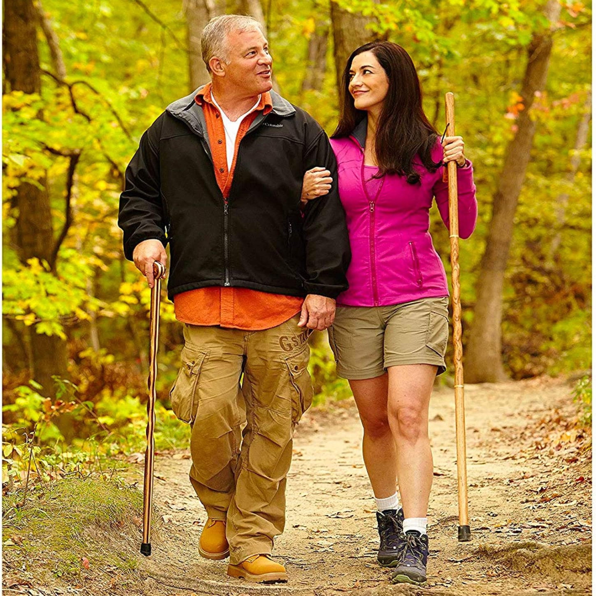 Brazos™ Traveler's Oak Walking Stick, 55-Inch Height, Tan - Image 5