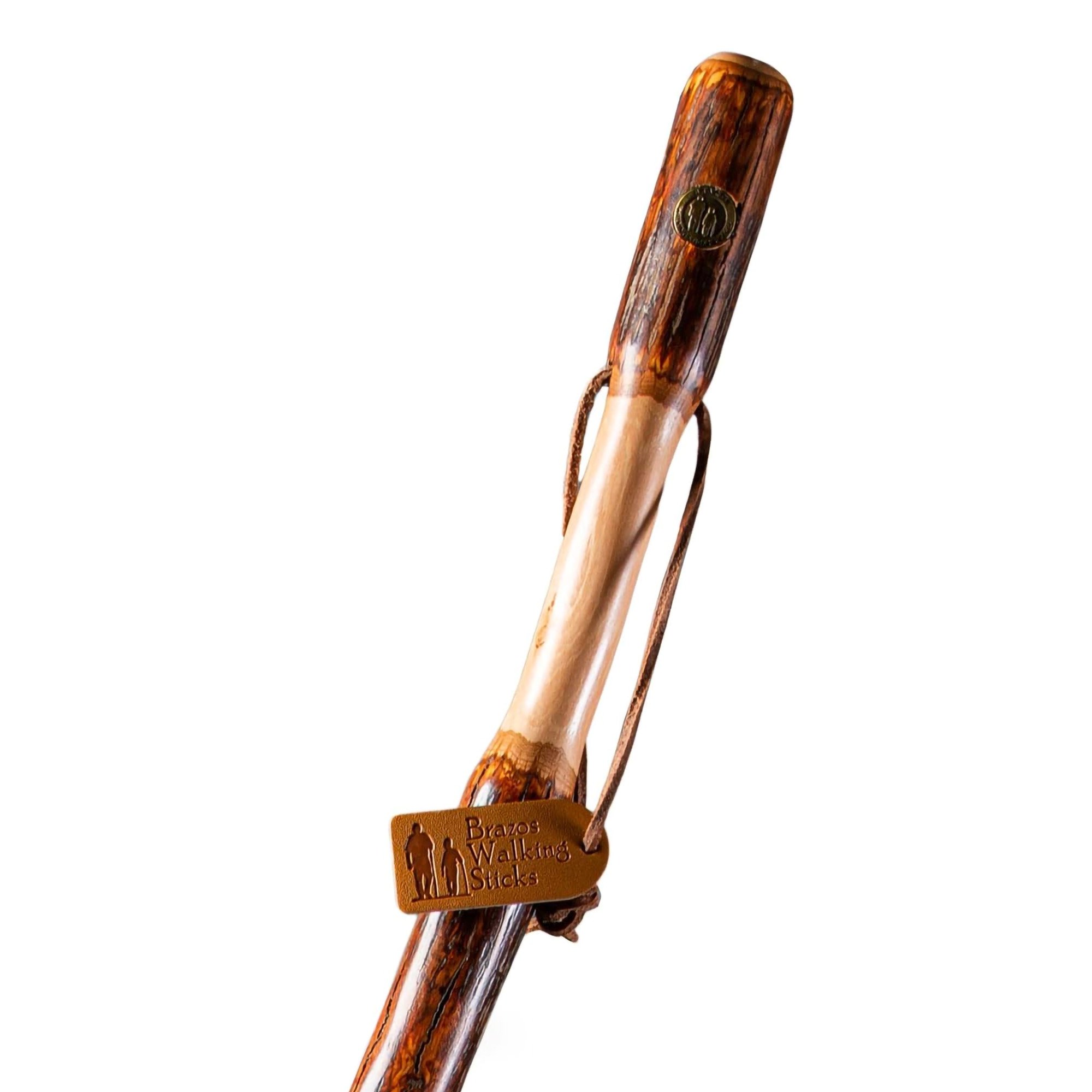 Brazos™ Twisted Hickory Rustic Walking Stick, 55-Inch Height - Image 2