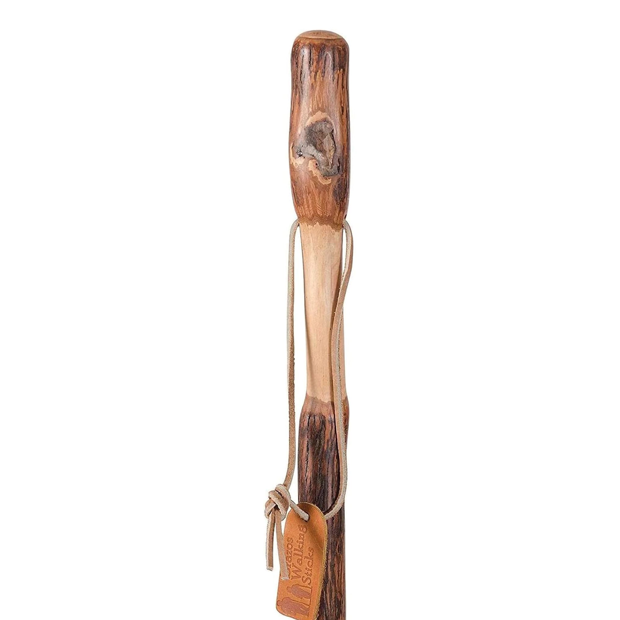 Brazos™ Twisted Hickory Rustic Walking Stick, 58-Inch Height - Image 3
