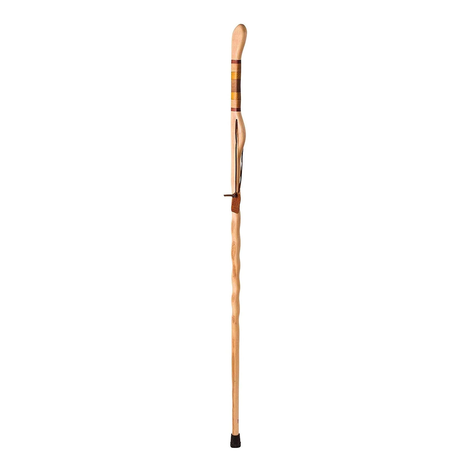 Brazos™ Twisted Hickory Texas Safari Hitchhiker Handmade Walking Stick, 58-Inch - Image 2