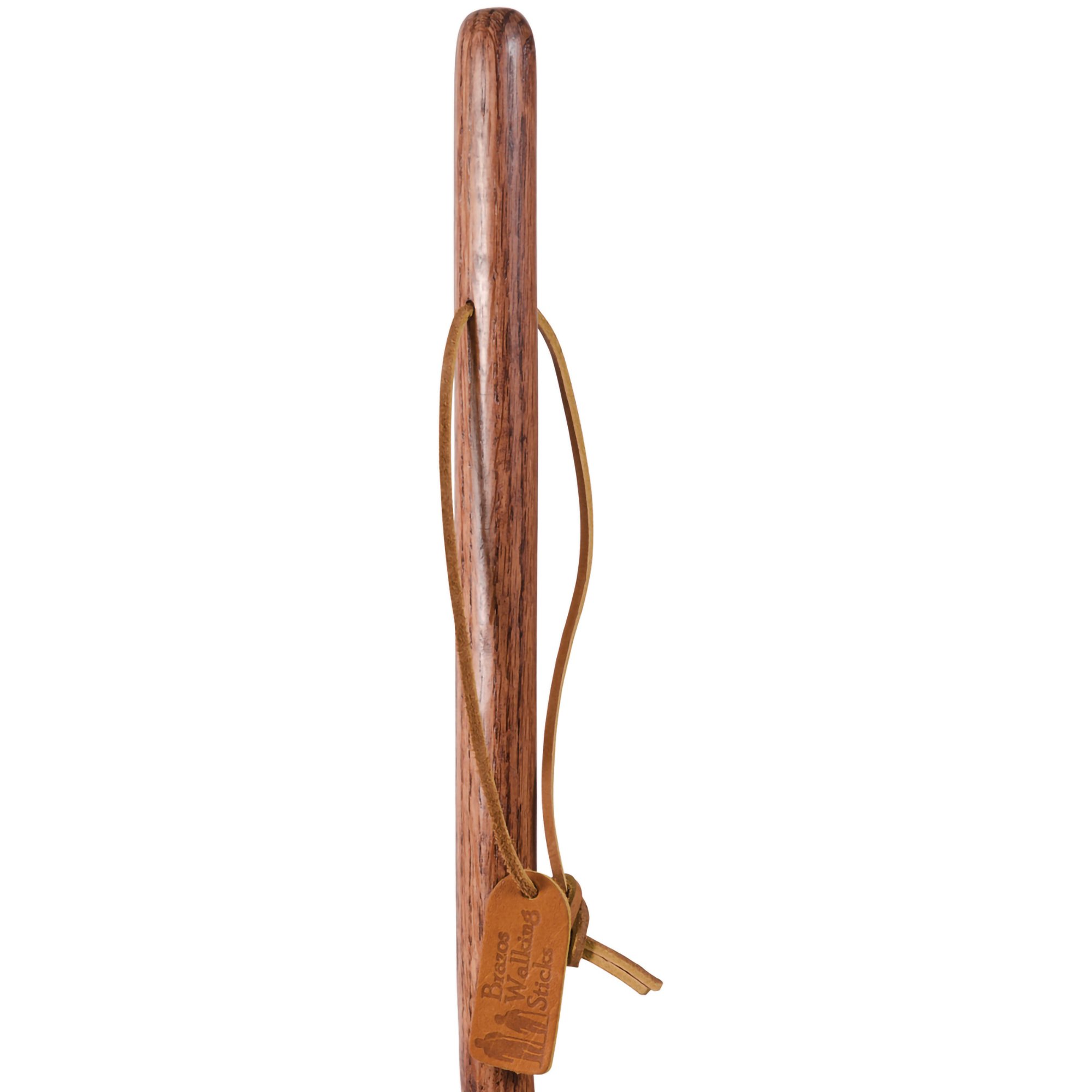 Brazos™ Twisted Oak Backpacker Handcrafted Walking Stick, 48-Inch Height, Red - Image 2