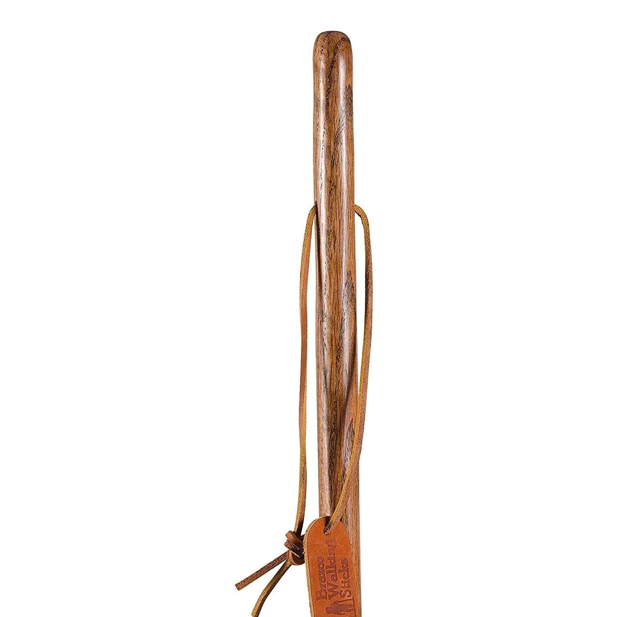 Brazos™ Twisted Oak Backpacker Handcrafted Walking Stick, 55-Inch, Brown - Image 3