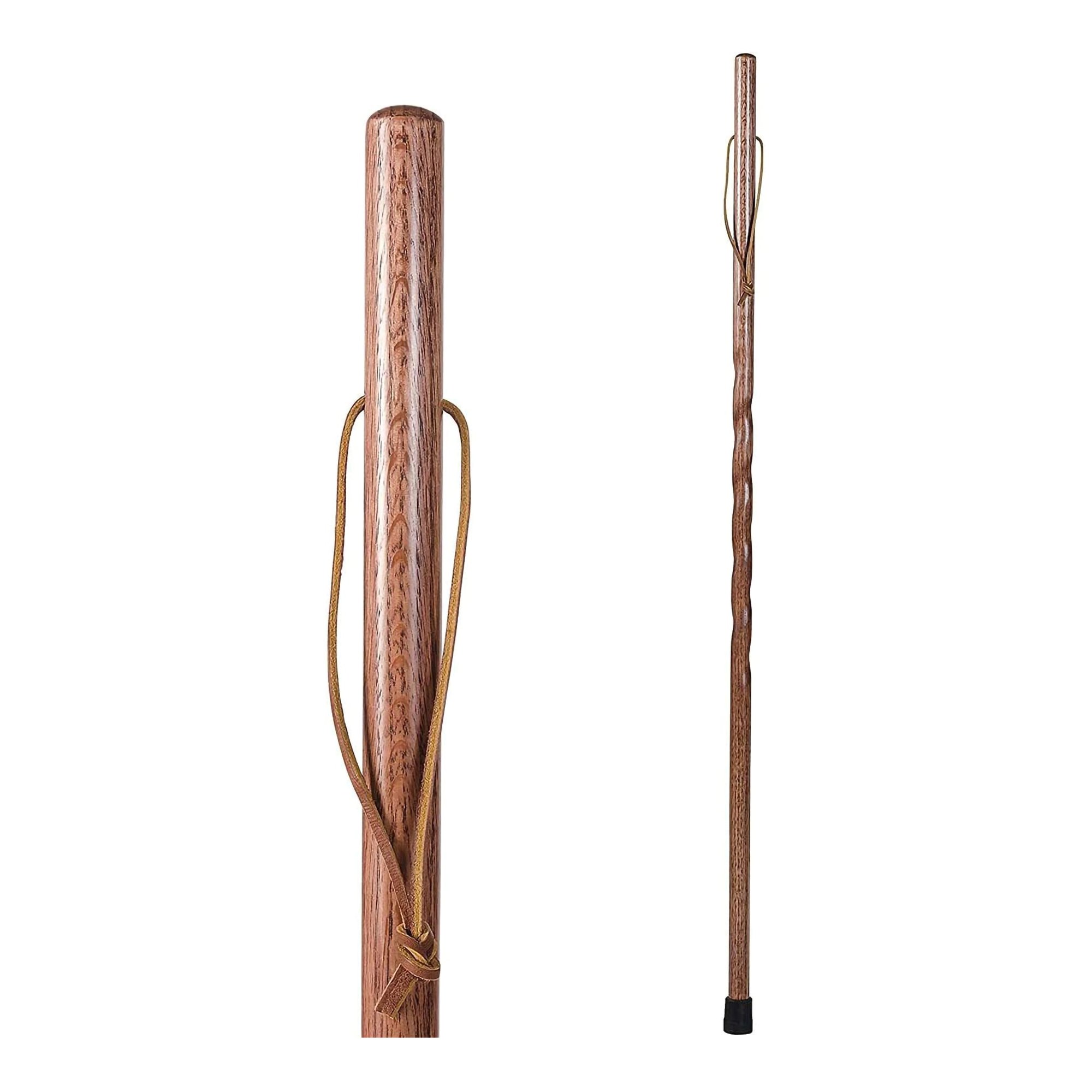 Brazos™ Twisted Oak Backpacker Handcrafted Walking Stick, 58-Inch Height - Image 2