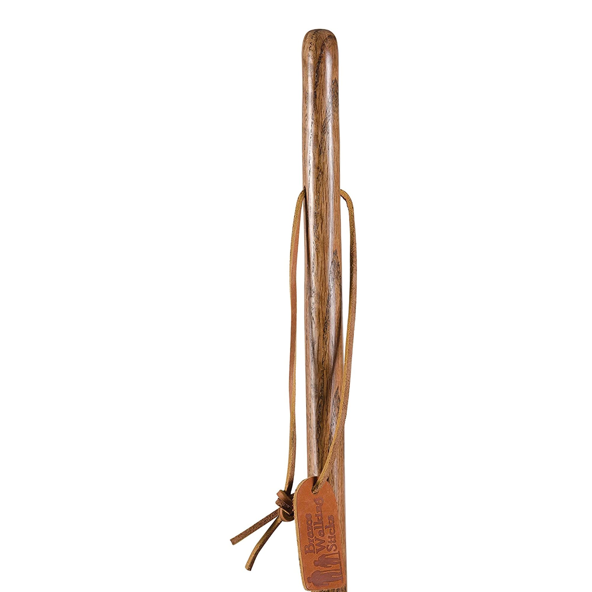 Brazos™ Twisted Oak Backpacker Handcrafted Walking Stick, 58-Inch, Brown - Image 3