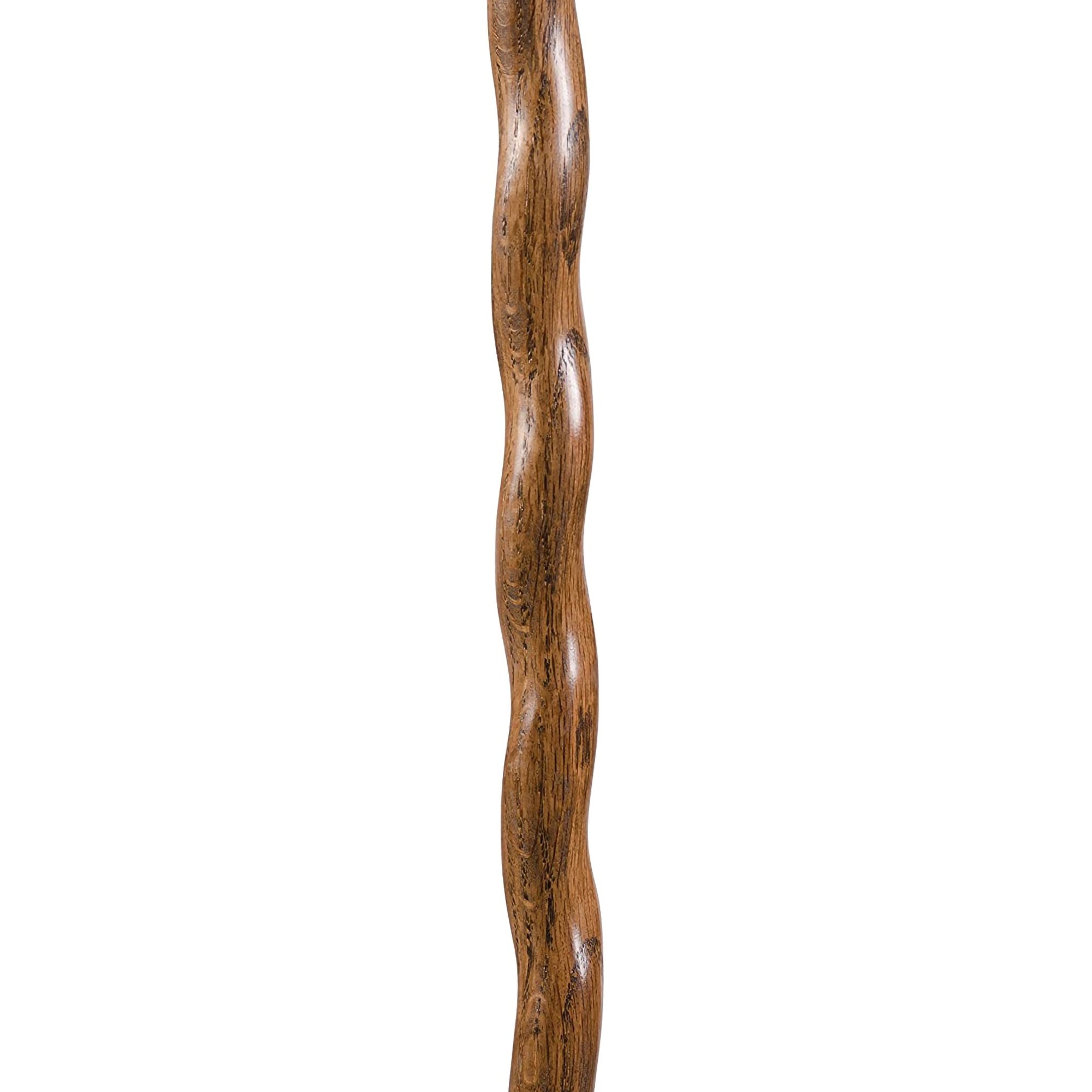 Brazos™ Twisted Oak Backpacker Handcrafted Walking Stick, 58-Inch, Brown - Image 4
