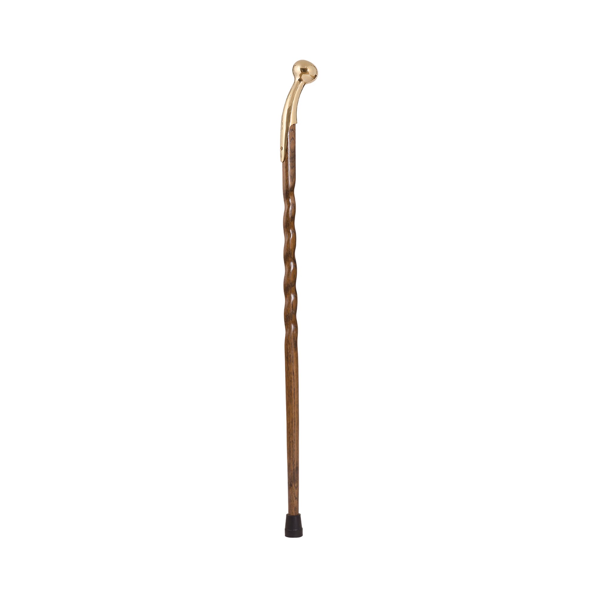 Brazos™ Twisted Oak Cane, 37-Inch Height, Brown