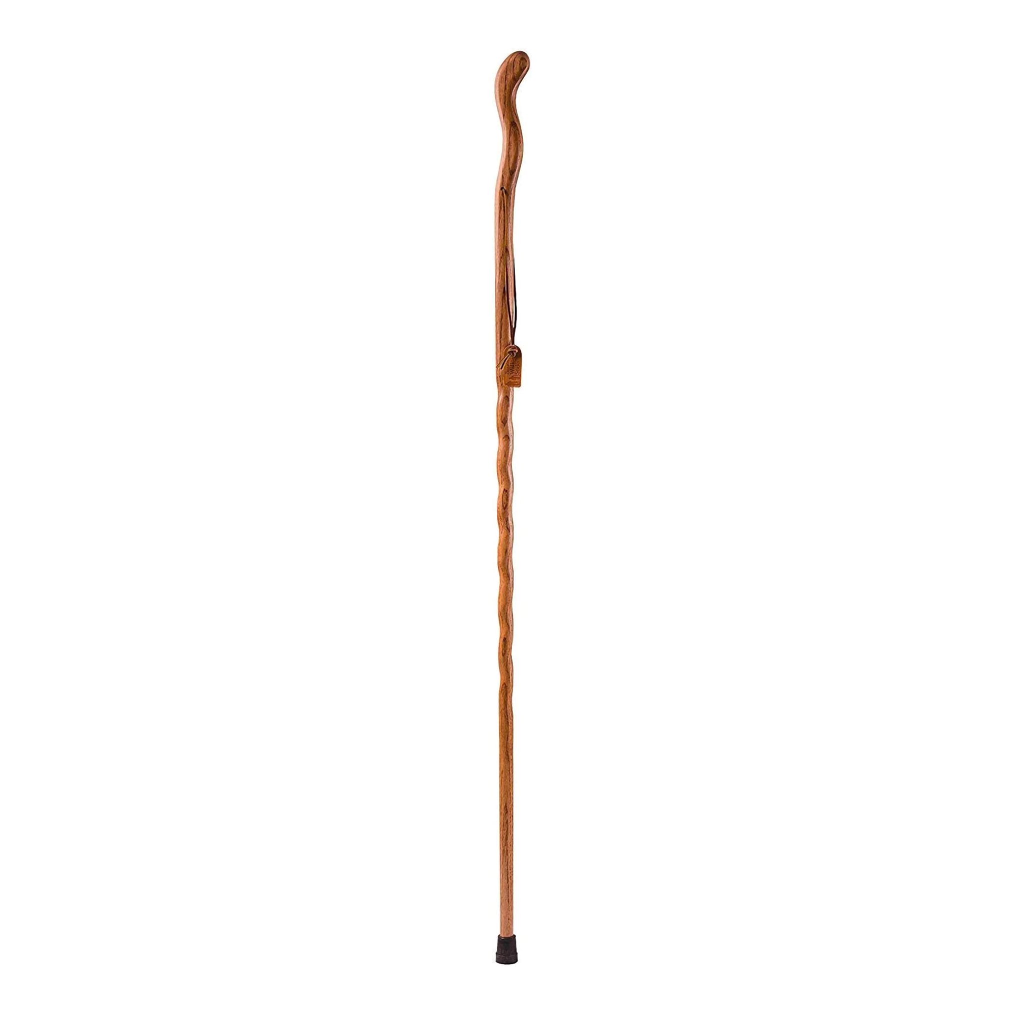 Brazos™ Twisted Oak Ergonomic Fitness Handcrafted Walking Stick, 48-Inch, Tan - Image 2