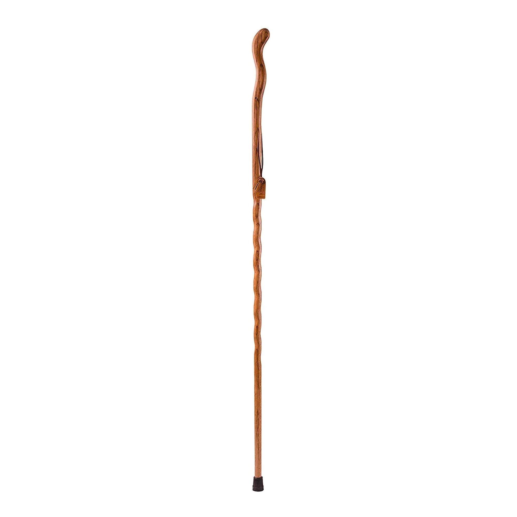 Brazos™ Twisted Oak Ergonomic Fitness Handcrafted Walking Stick, 55-Inch, Red - Image 2