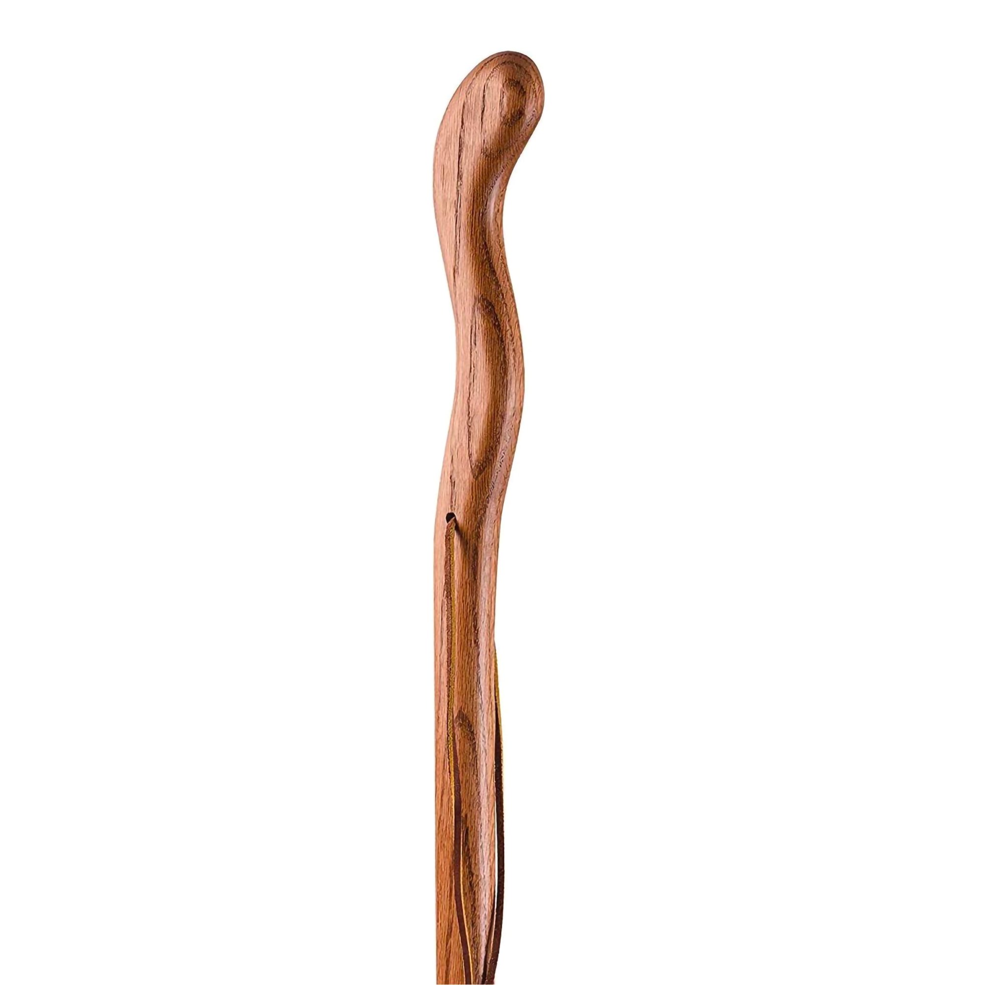 Brazos™ Twisted Oak Ergonomic Fitness Handcrafted Walking Stick, 55-Inch, Red - Image 3