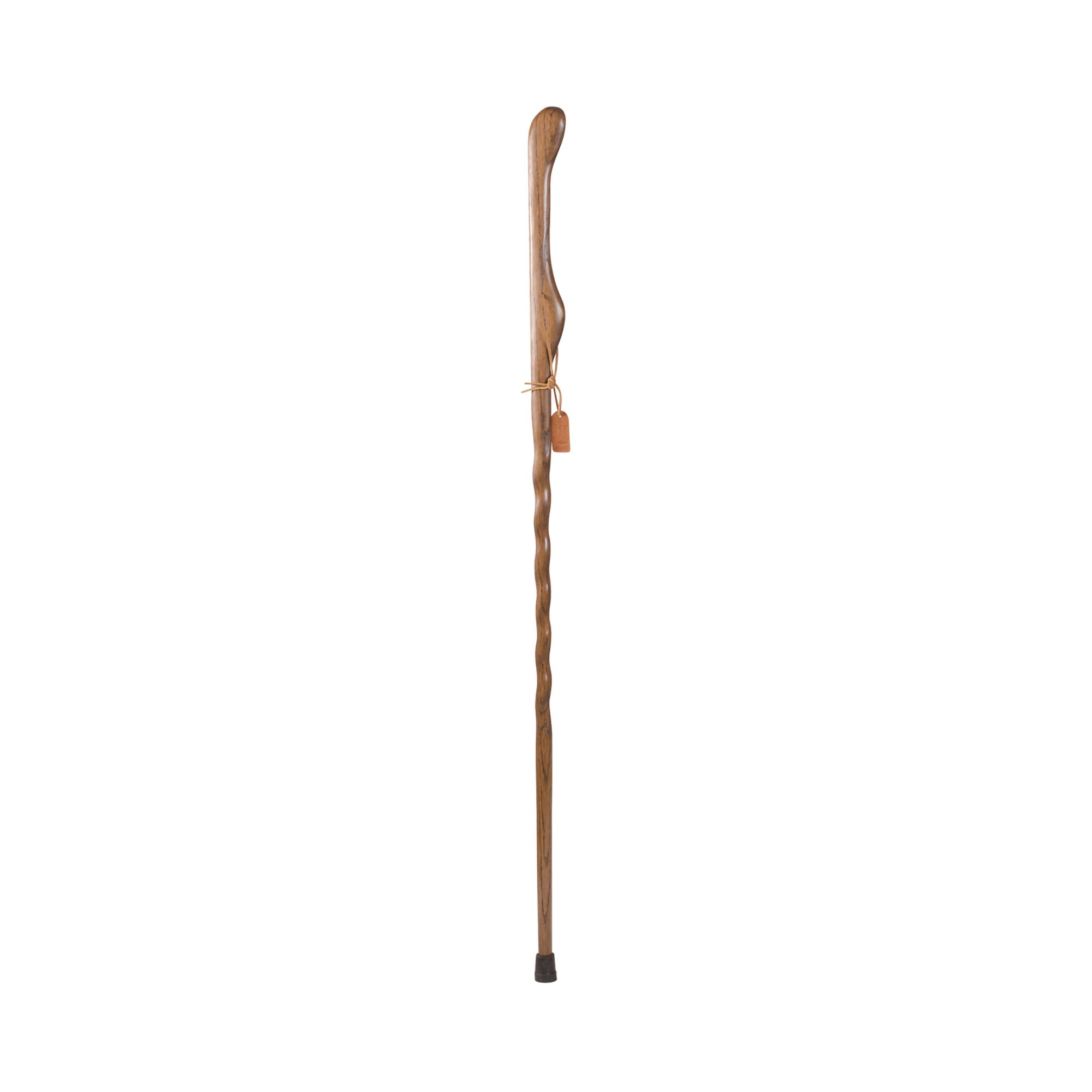 Brazos™ Twisted Oak Hitchhiker Handcrafted Walking Stick, 55-Inch Height, Brown