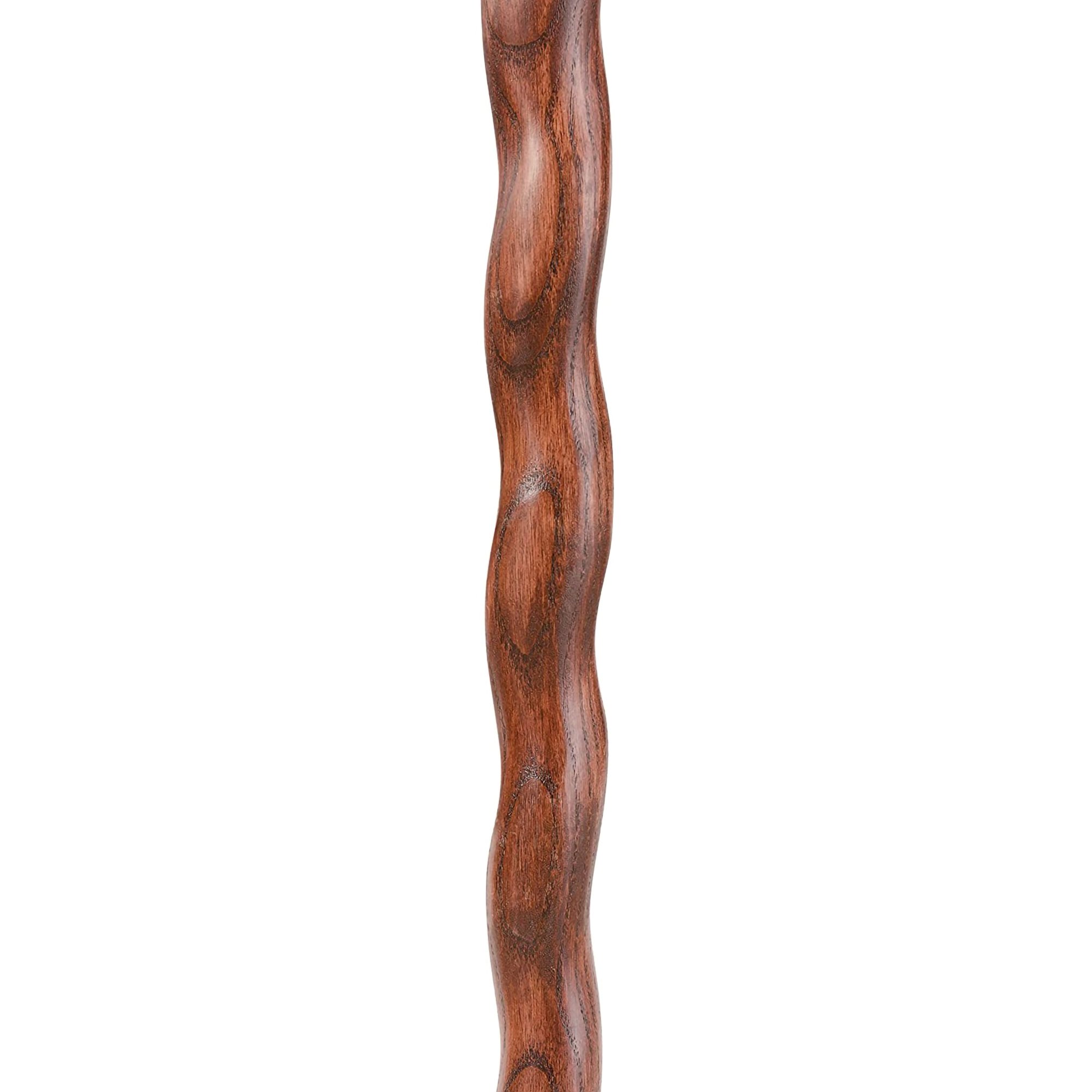 Brazos™ Twisted Oak Hitchhiker Handcrafted Walking Stick, 55-Inch, Red - Image 4