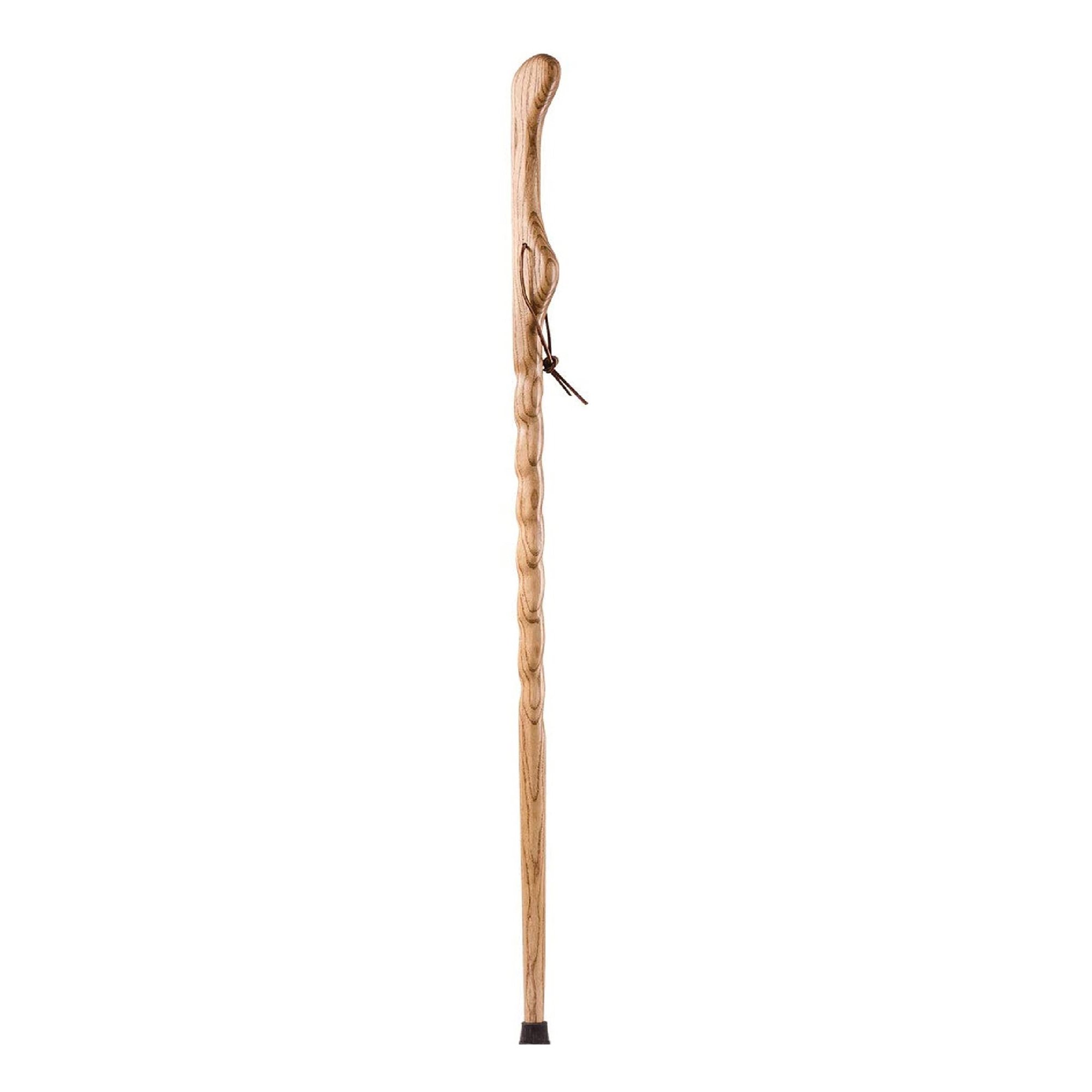 Brazos™ Twisted Oak Hitchhiker Handcrafted Walking Stick, 58-Inch, Tan - Image 2
