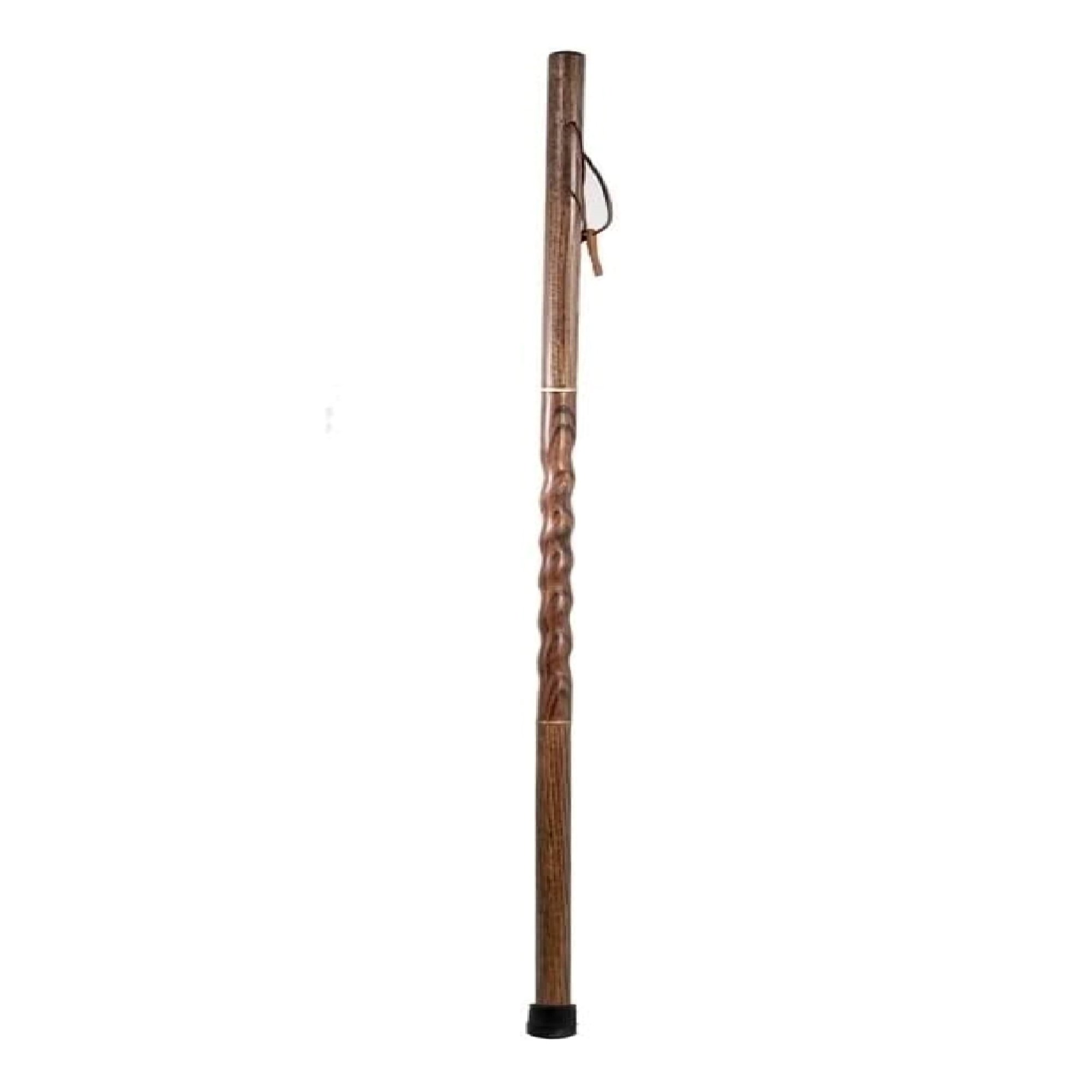 Brazos™ Twisted Oak Traveler's Handcrafted Walking Stick, 55-Inch, Brown - Image 2