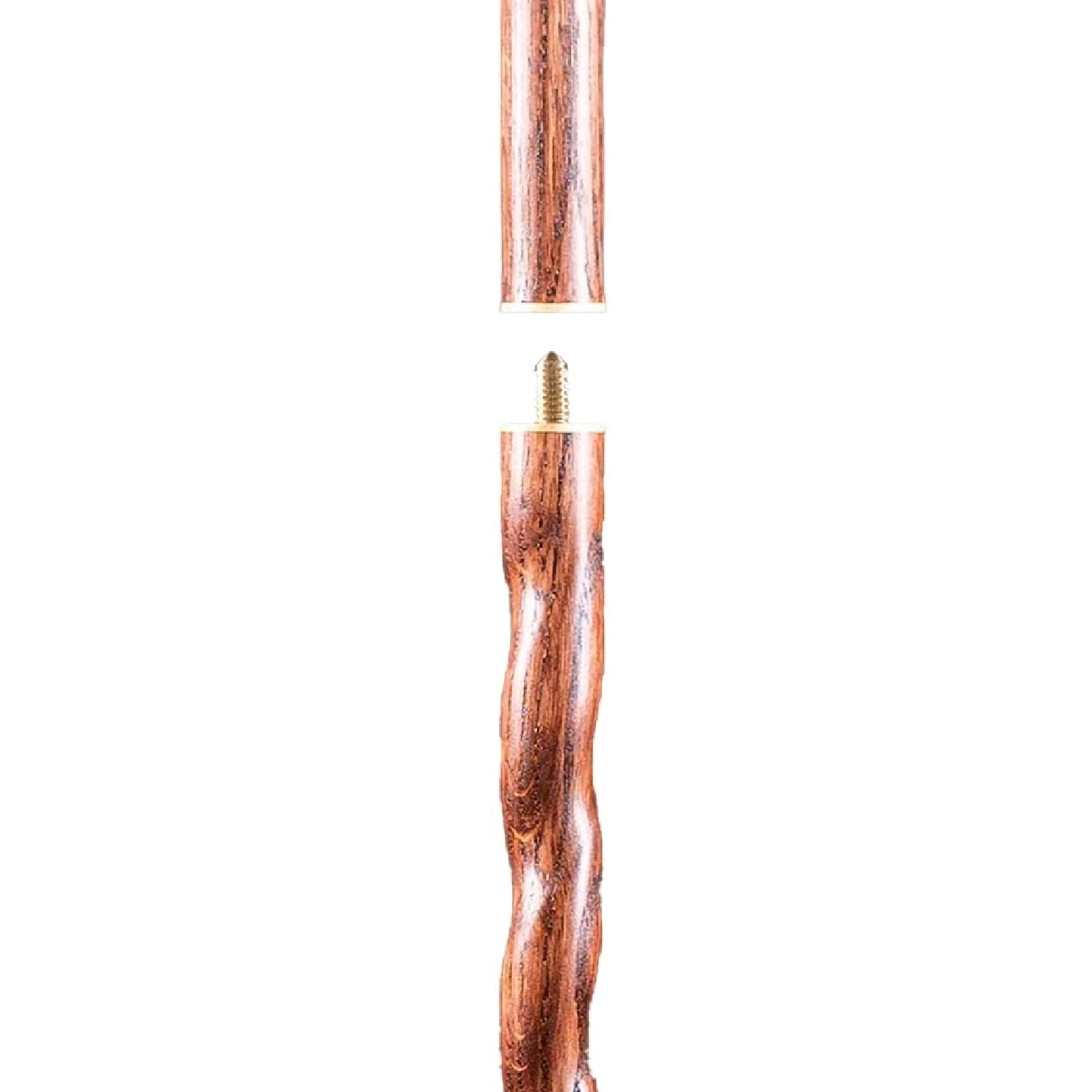 Brazos™ Twisted Oak Traveler's Handcrafted Walking Stick, 55-Inch, Brown - Image 4