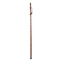 Brazos™ Twisted Oak Trekker Handcrafted Walking Stick, Red, 55-Inch