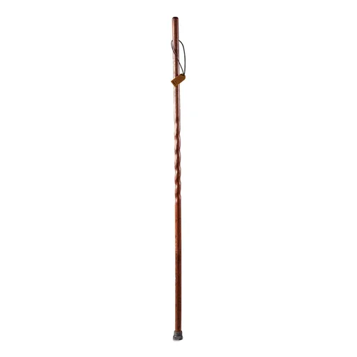 Brazos™ Twisted Oak Trekker Handcrafted Walking Stick, Red, 55-Inch
