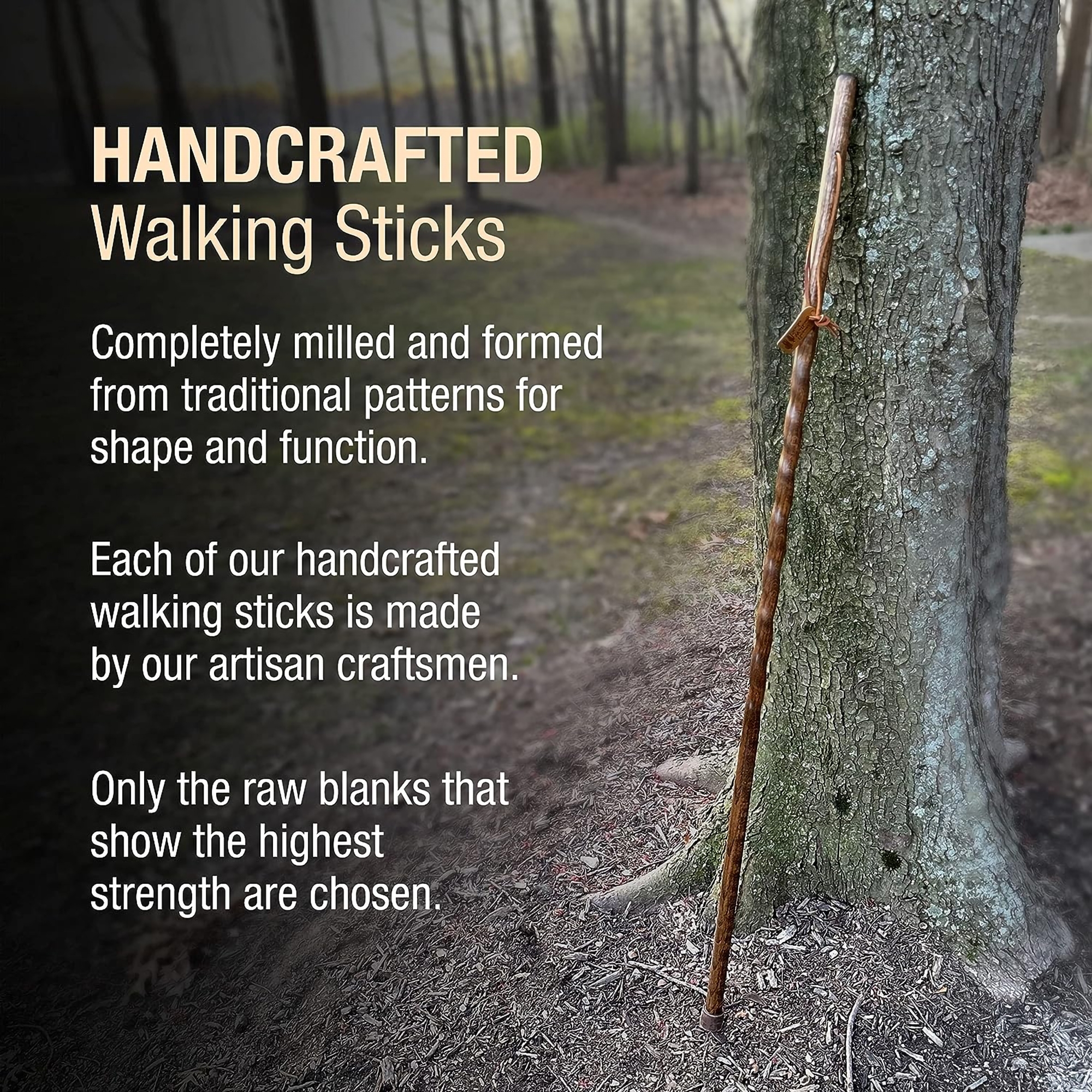 Brazos™ Twisted Oak Trekker Handcrafted Walking Stick, Red, 55-Inch - Image 8