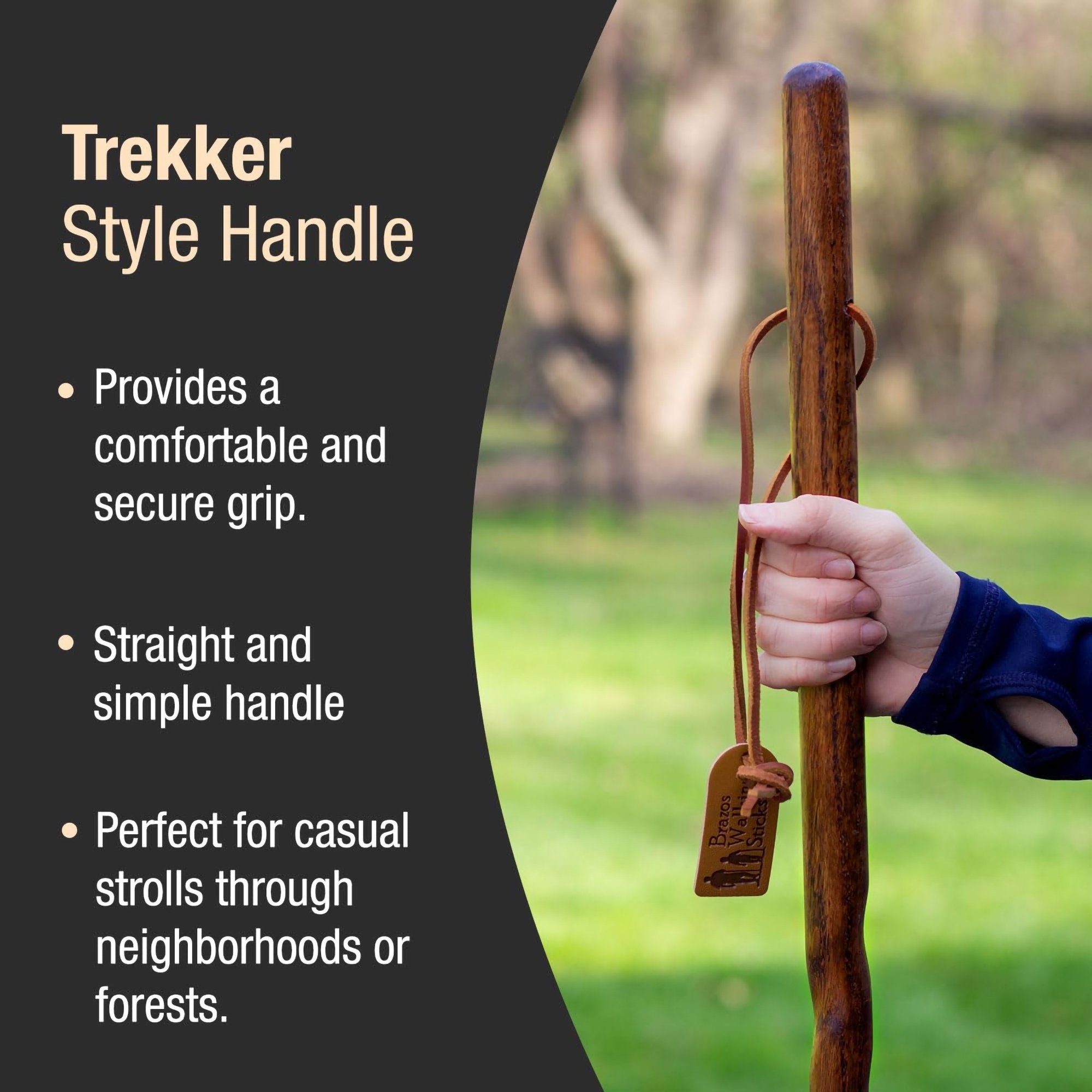 Brazos™ Twisted Pine Handcrafted Walking Stick, 55-Inch - Image 6
