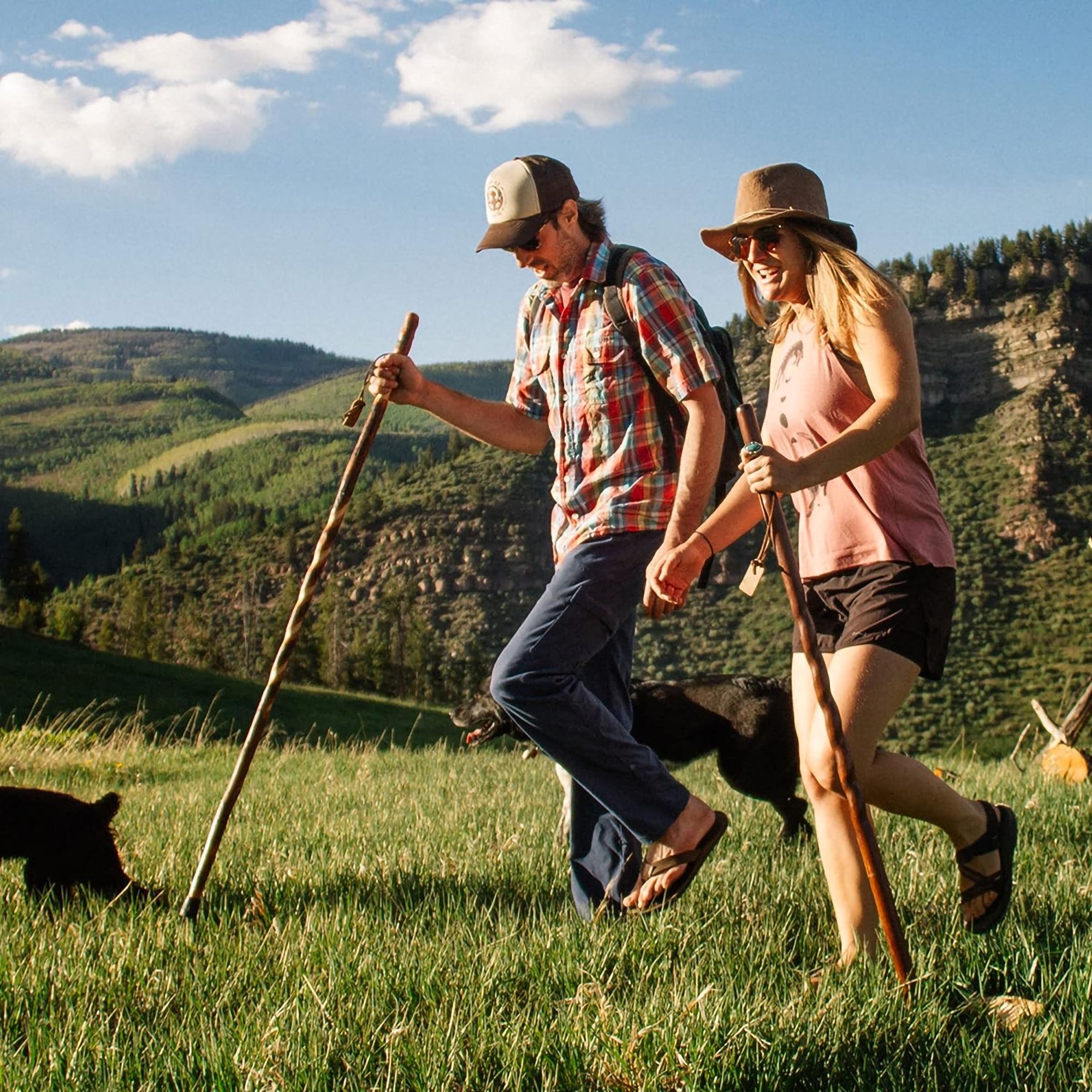 Brazos™ Twisted Pine Handcrafted Walking Stick, 55-Inch - Image 4