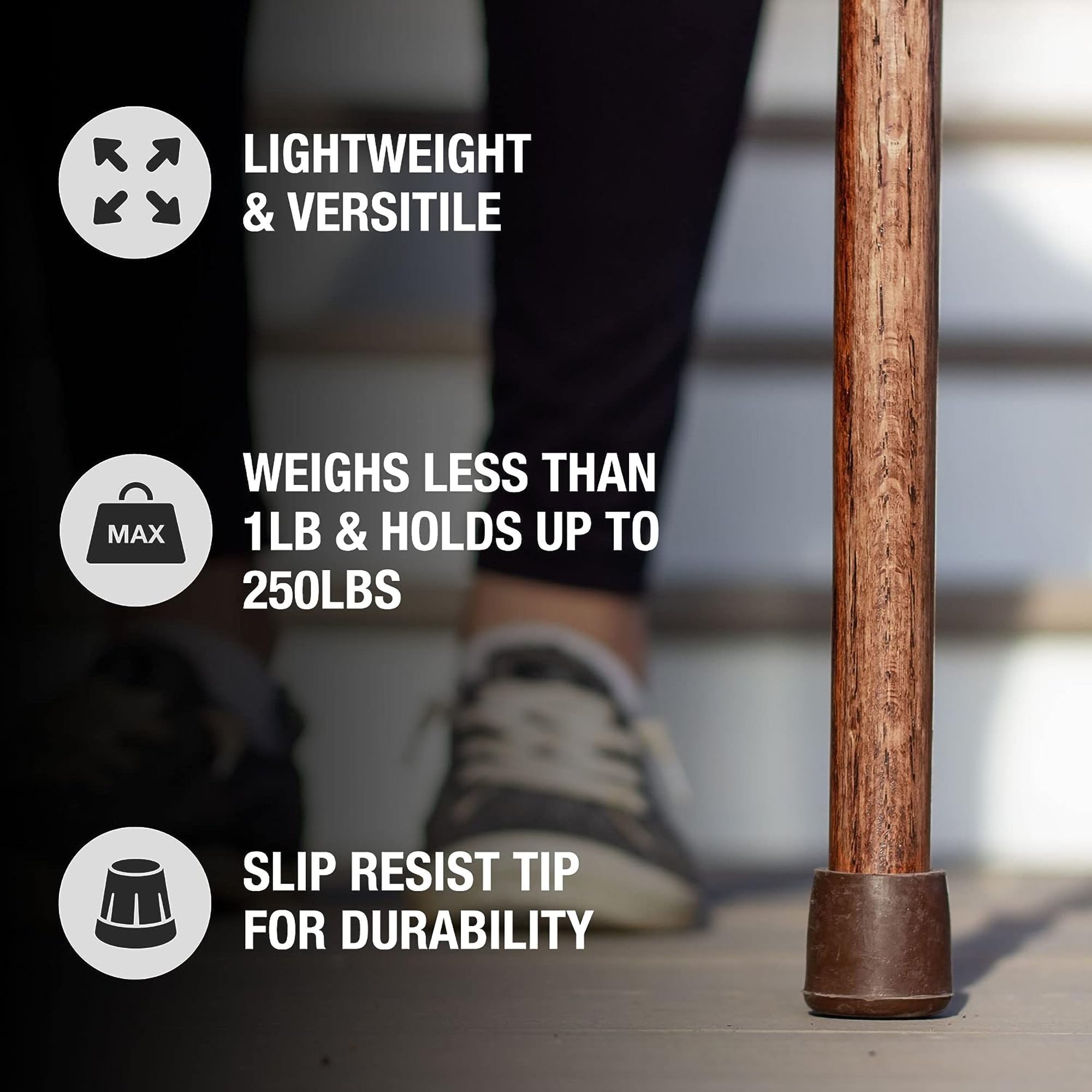 Brazos™ Twisted Pine Handcrafted Walking Stick, 55-Inch - Image 7