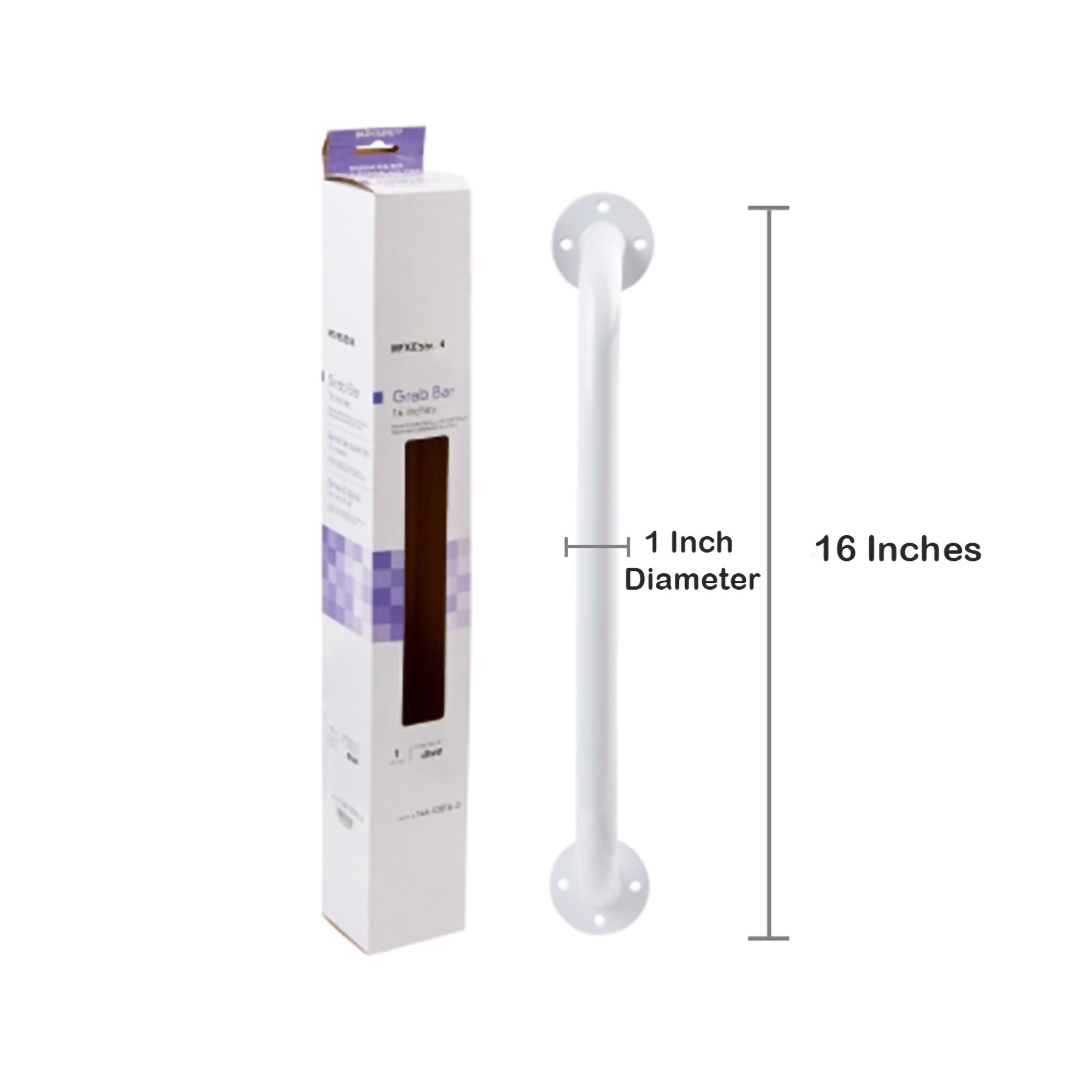 McKesson Wall Grab Bar, White Steel, 16-Inch Length - Image 4