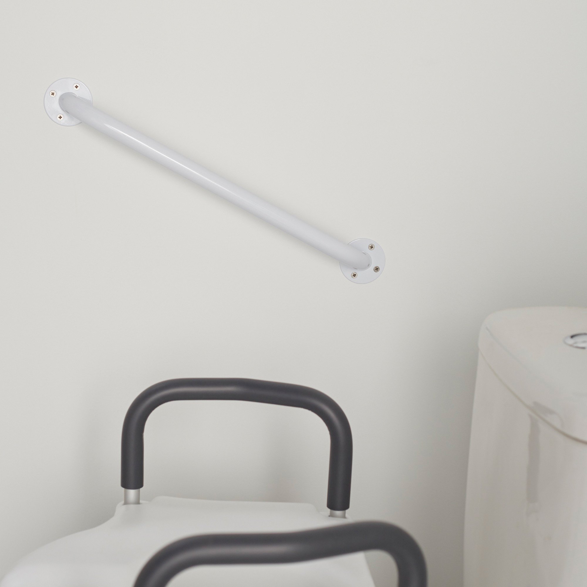 McKesson Wall Grab Bar, White Steel, 18-Inch Length - Image 5