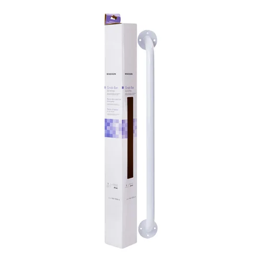 McKesson Wall Grab Bar, White Steel, 24-Inch Length