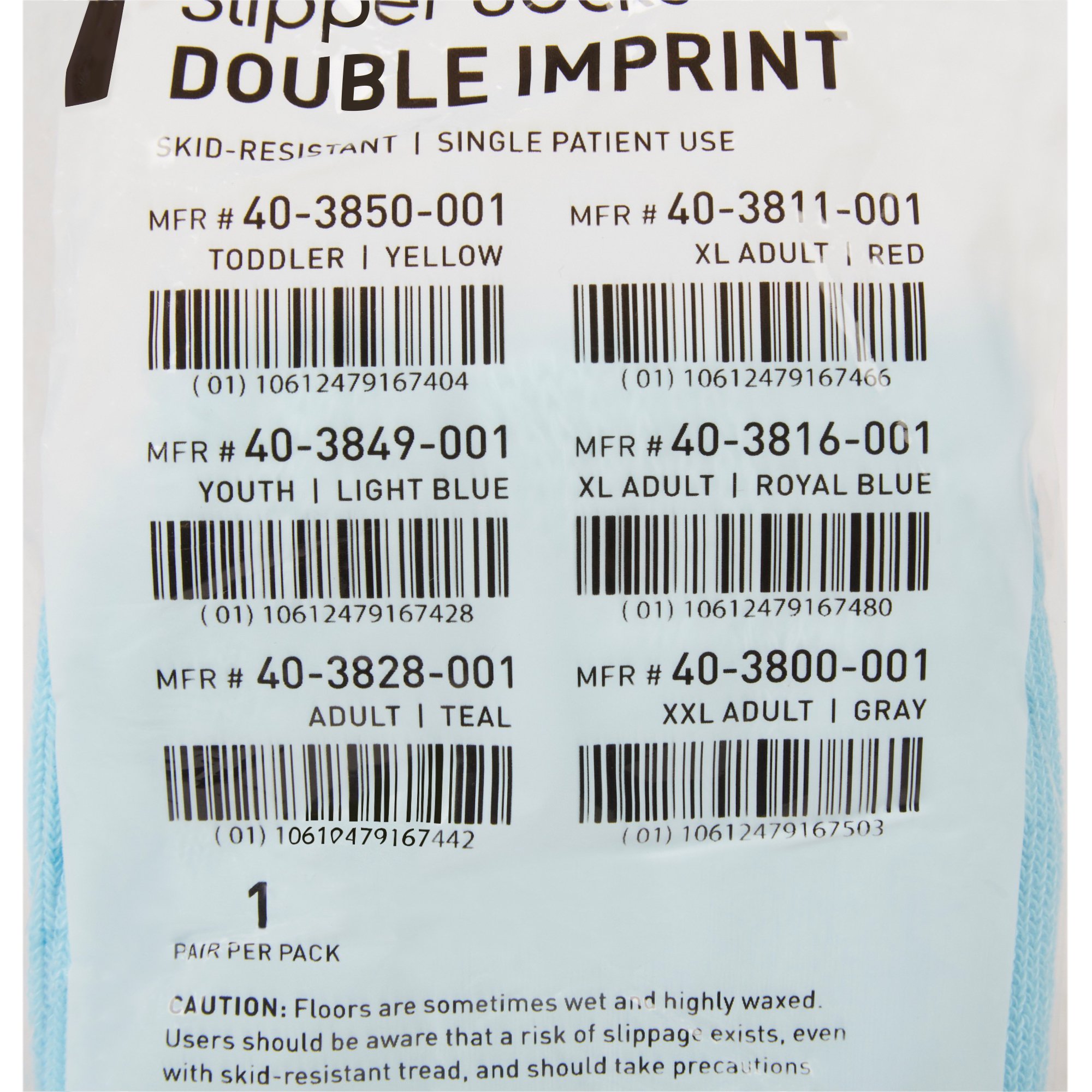 McKesson Terries™ Double Tread Slipper Socks, Youth - Image 4