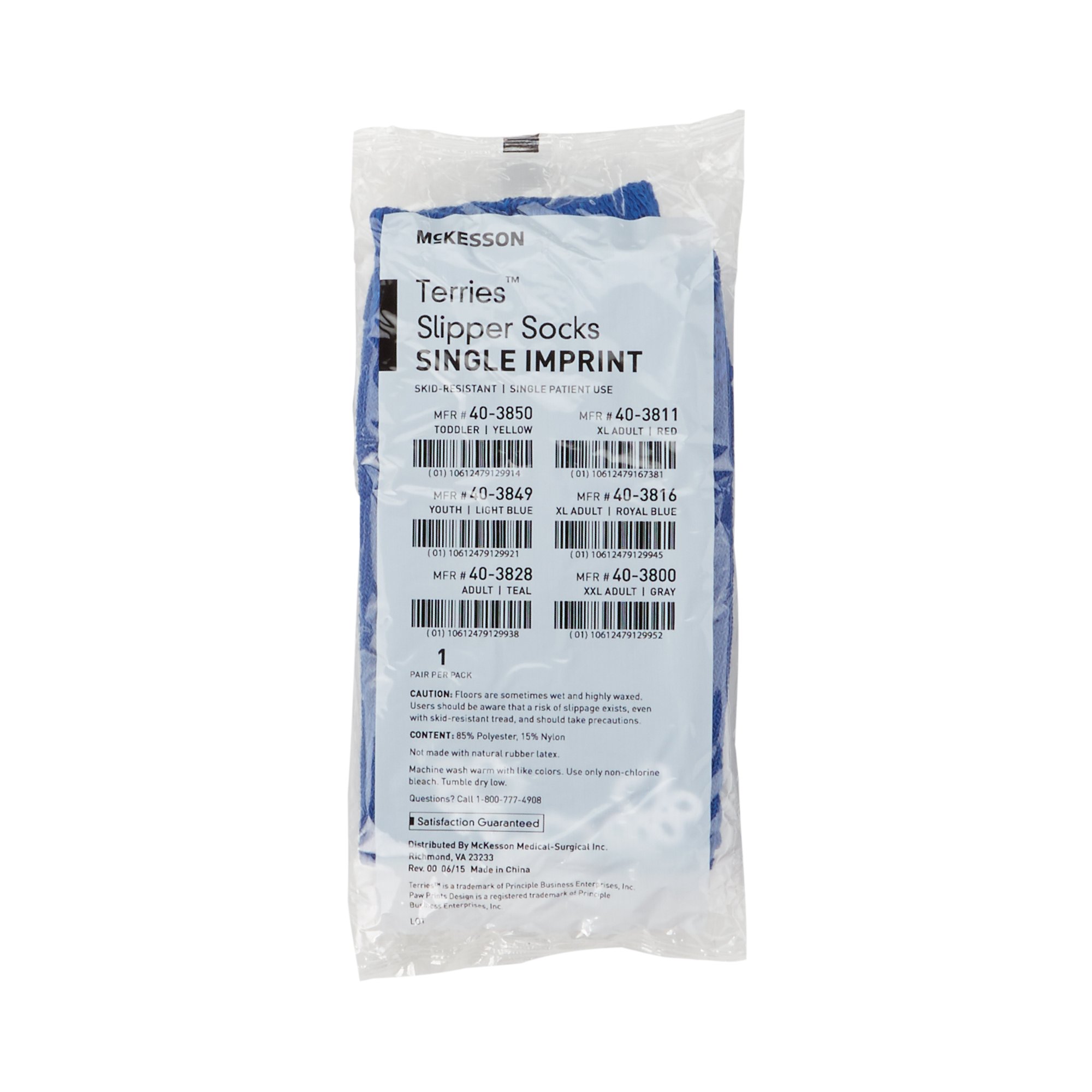 McKesson Terries™ Slipper Socks, Extra Large - Image 3