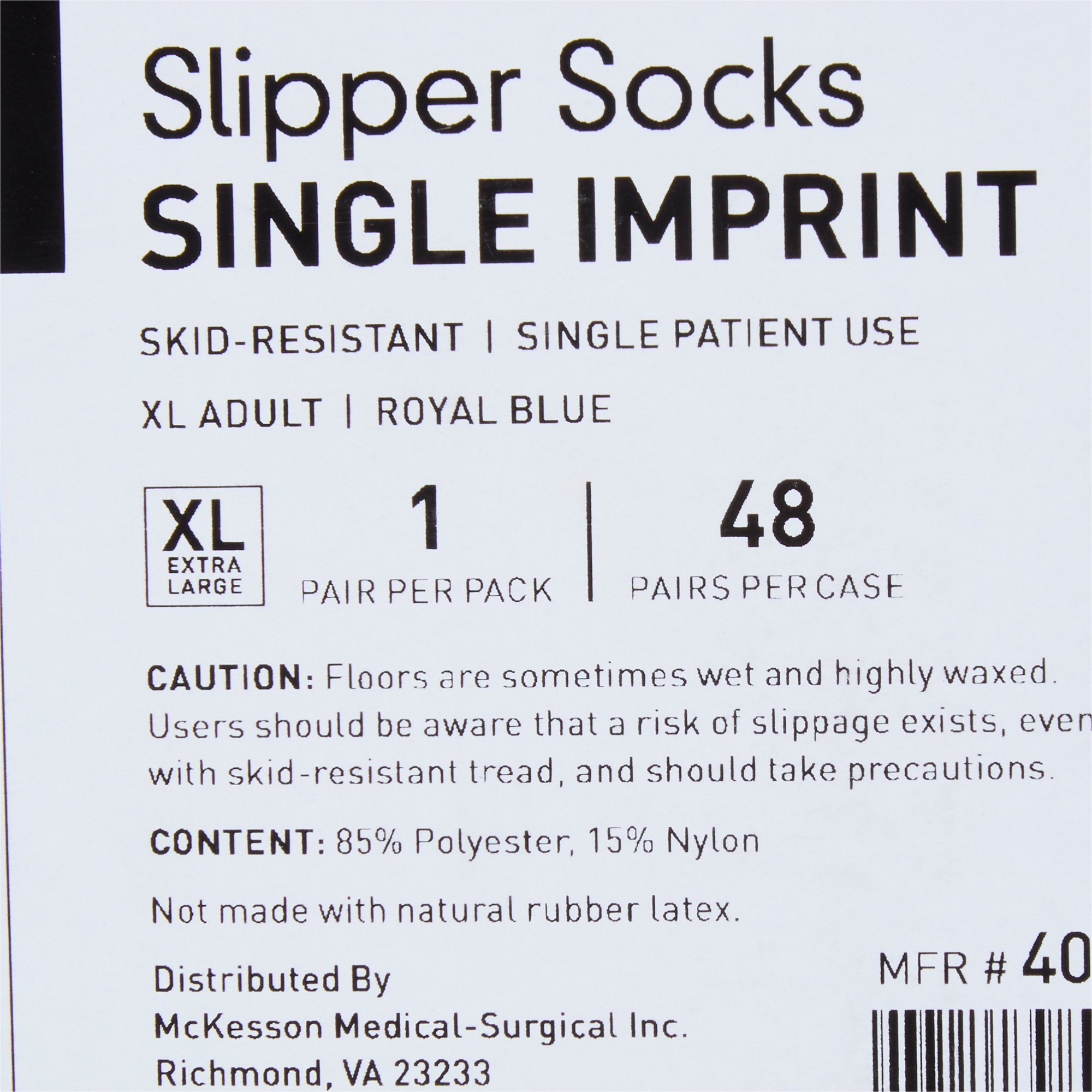 McKesson Terries™ Slipper Socks, Extra Large - Image 8
