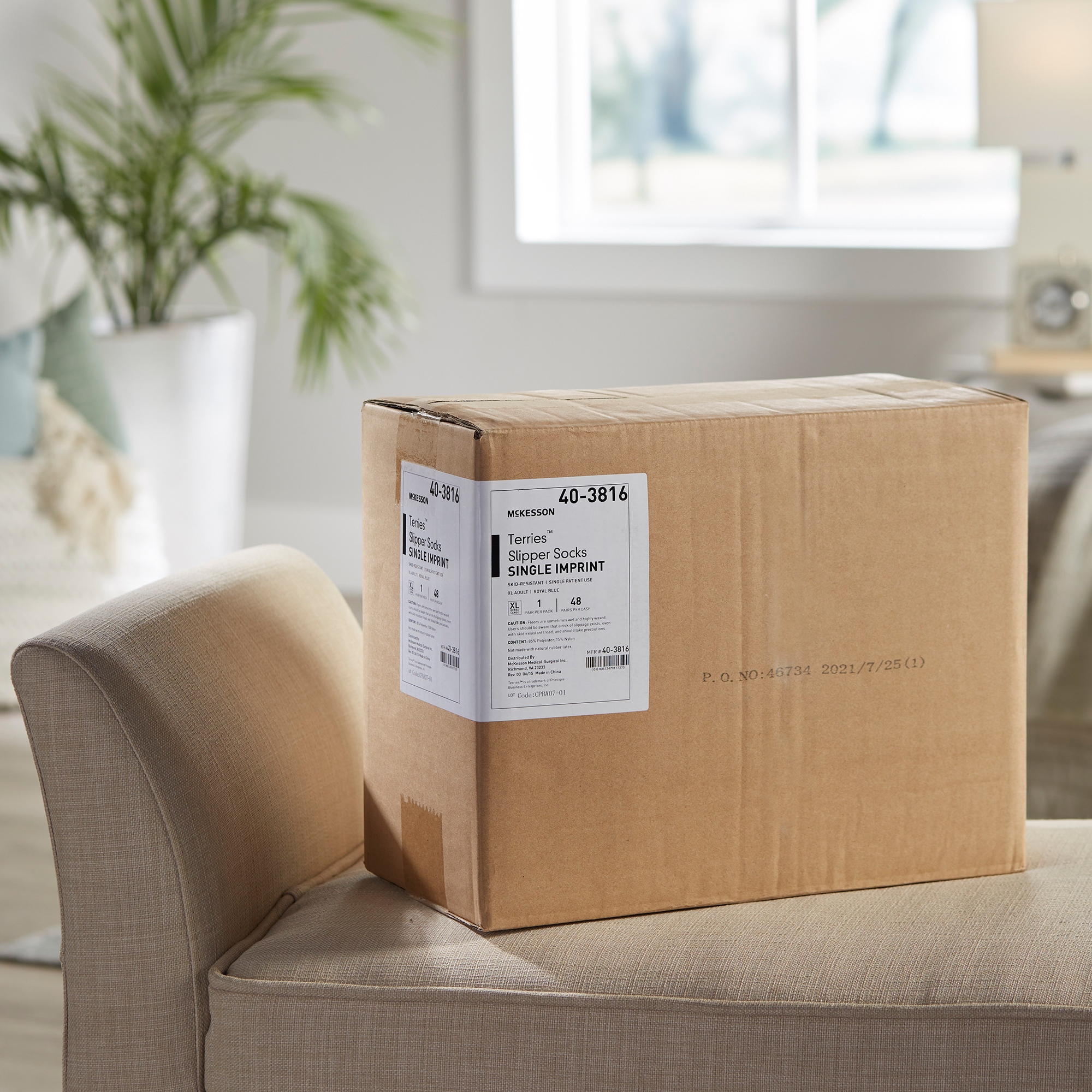 McKesson Terries™ Slipper Socks, Extra Large - Image 10