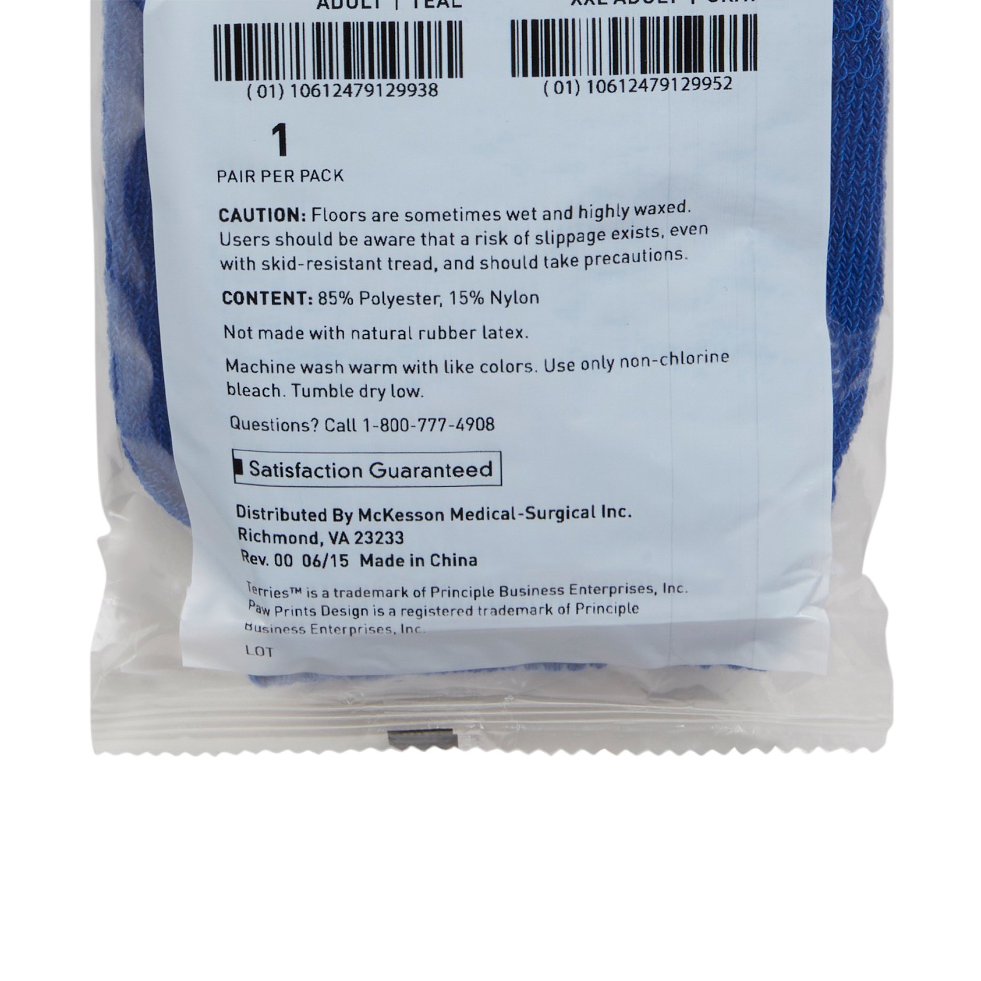 McKesson Terries™ Slipper Socks, Extra Large - Image 5