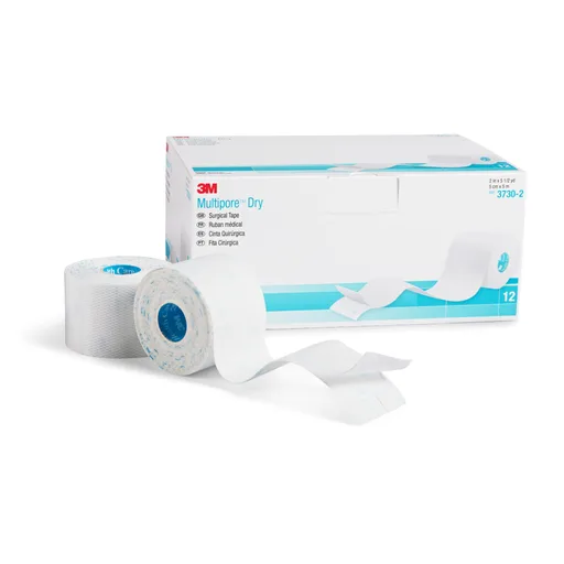 3M™ Multipore™ Dressing Retention Tape with Liner, 2 Inch x 5-1/2 Yard, White