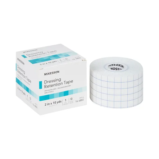 McKesson Nonwoven Fabric Dressing Retention Tape, 2 Inch x 10 Yard