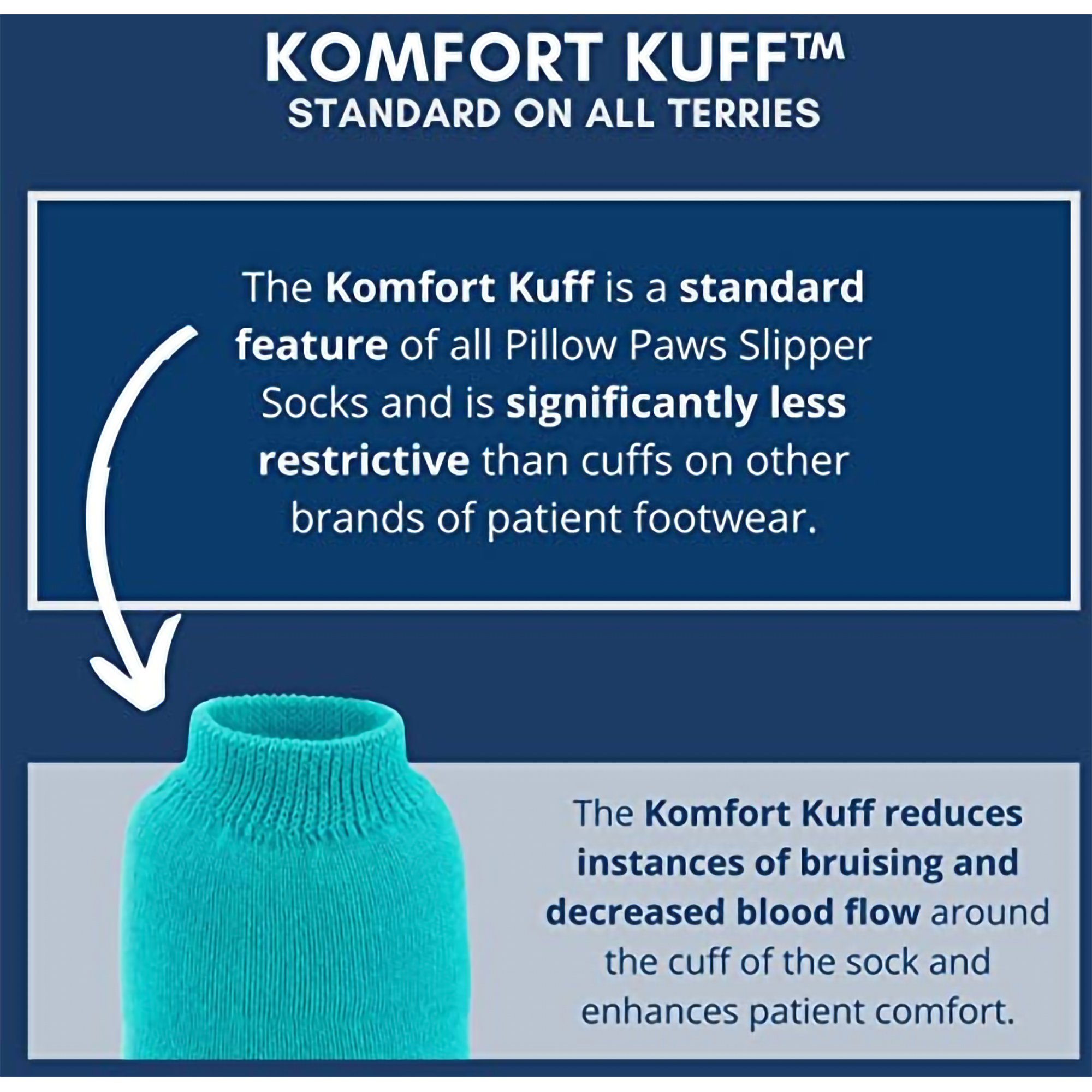 Pillow Paws® Ankle High Double Imprint Terries™ Slipper Socks, 3X-Large - Image 6