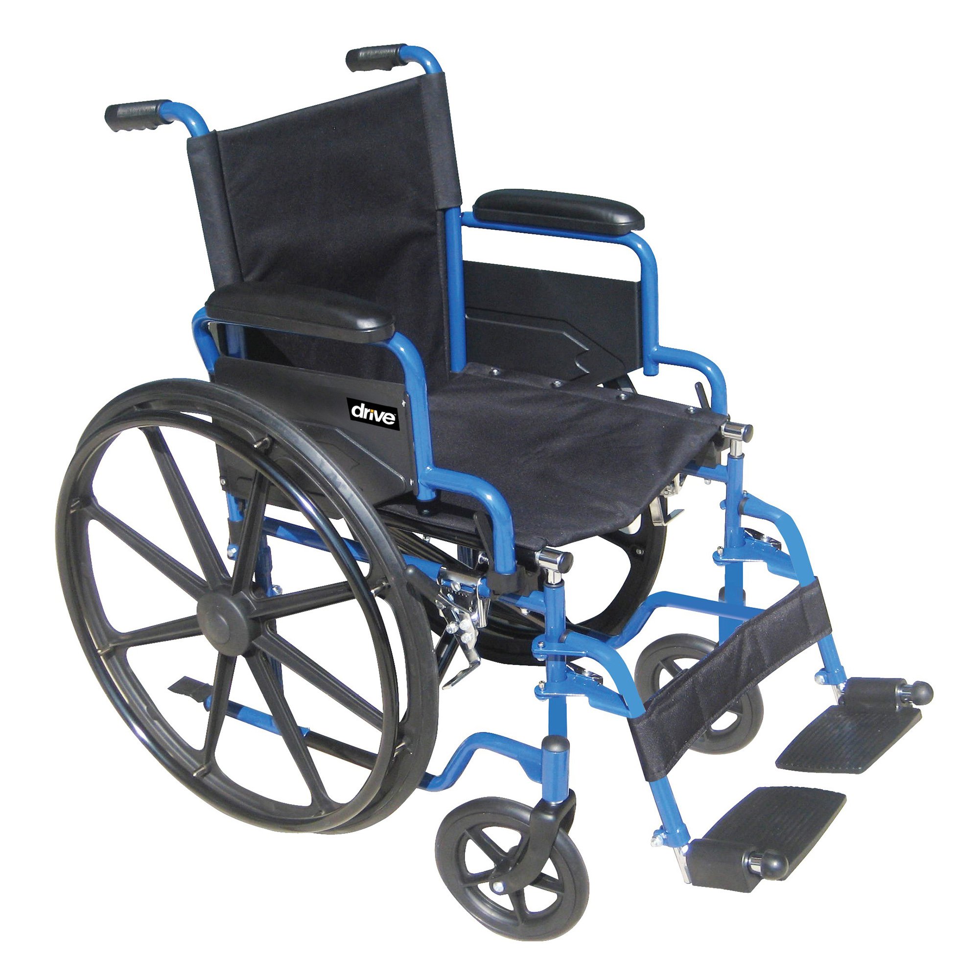 drive™ Blue Streak Wheelchair, 16-Inch Seat Width