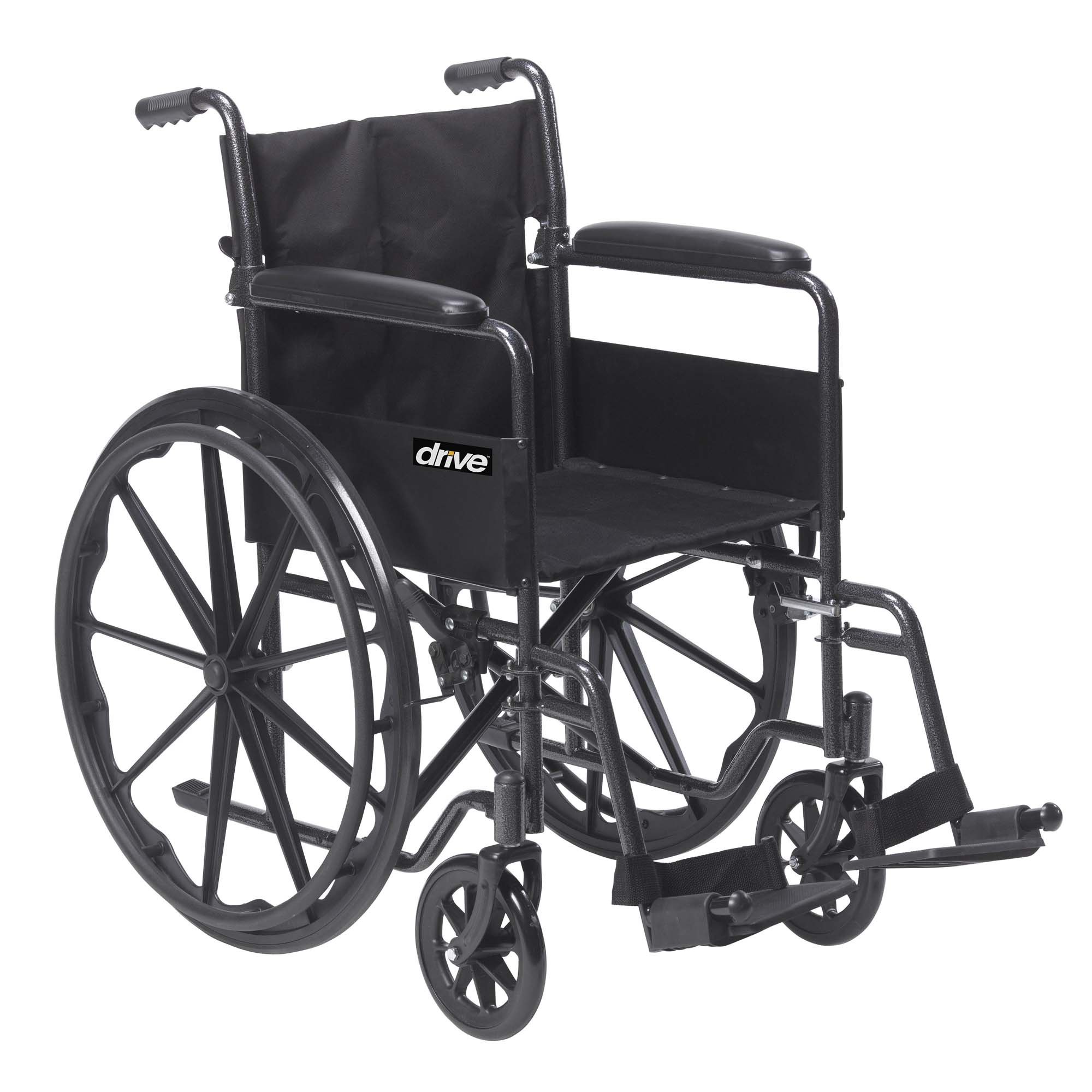 drive™ Silver Sport 1 Wheelchair, 18-Inch Seat Width