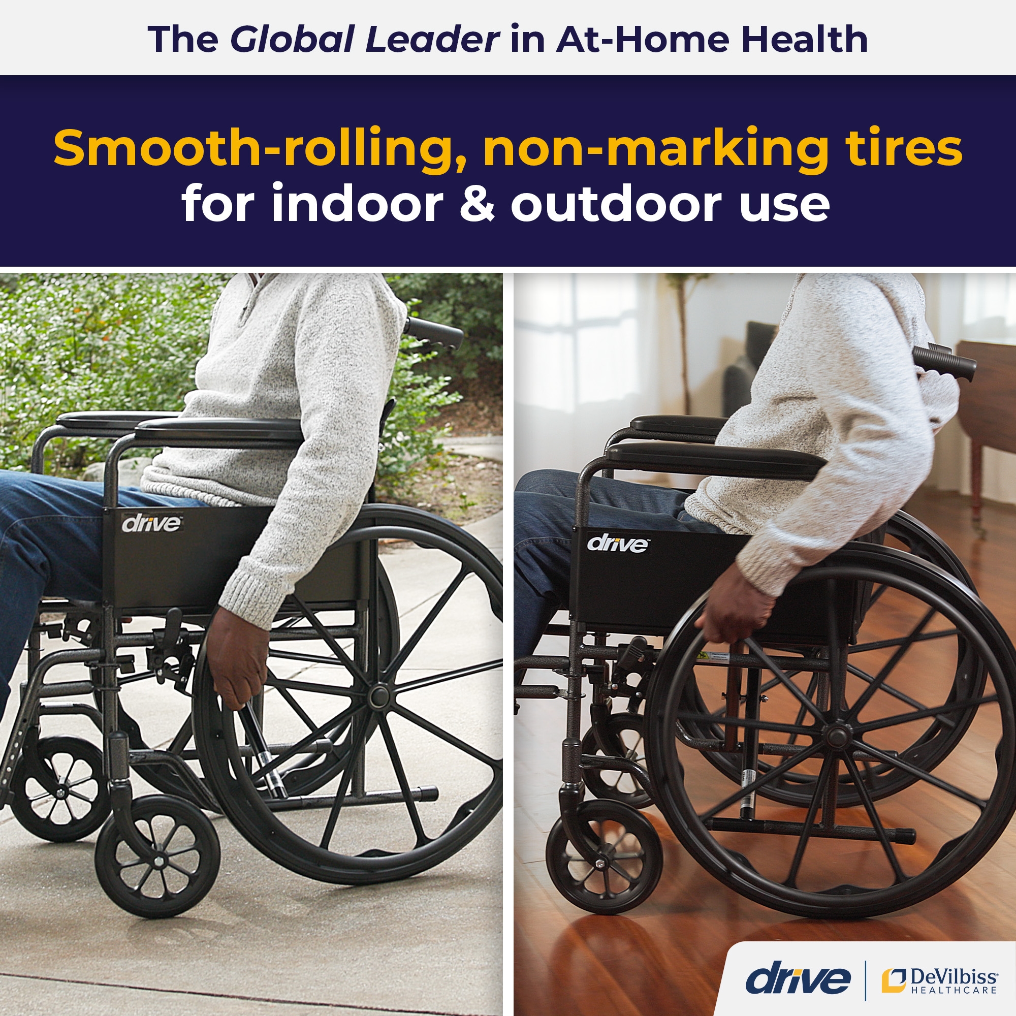 drive™ Silver Sport 1 Wheelchair, 18-Inch Seat Width - Image 7